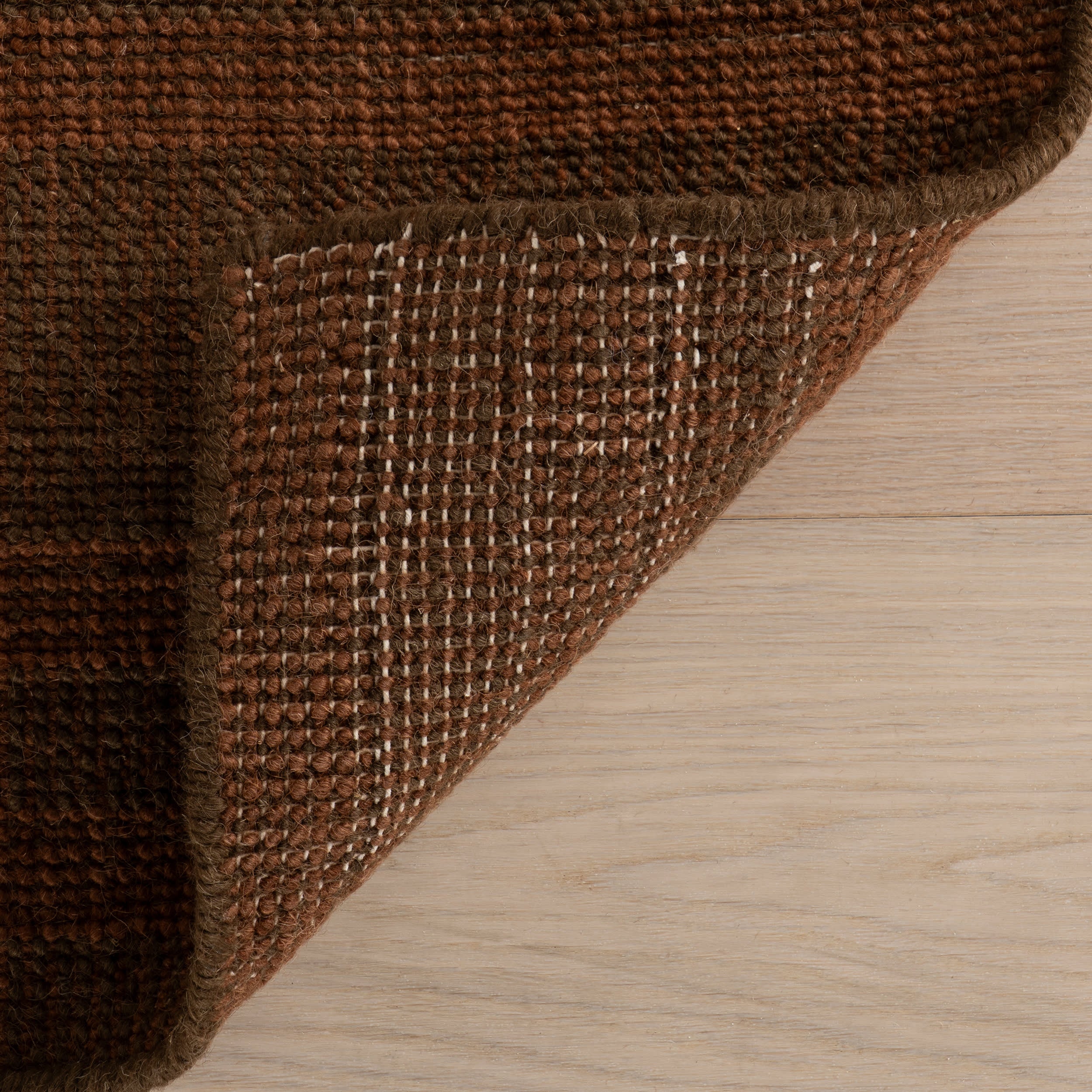 Oriya Wool Modern Transitional Rug | Rust - Image 6