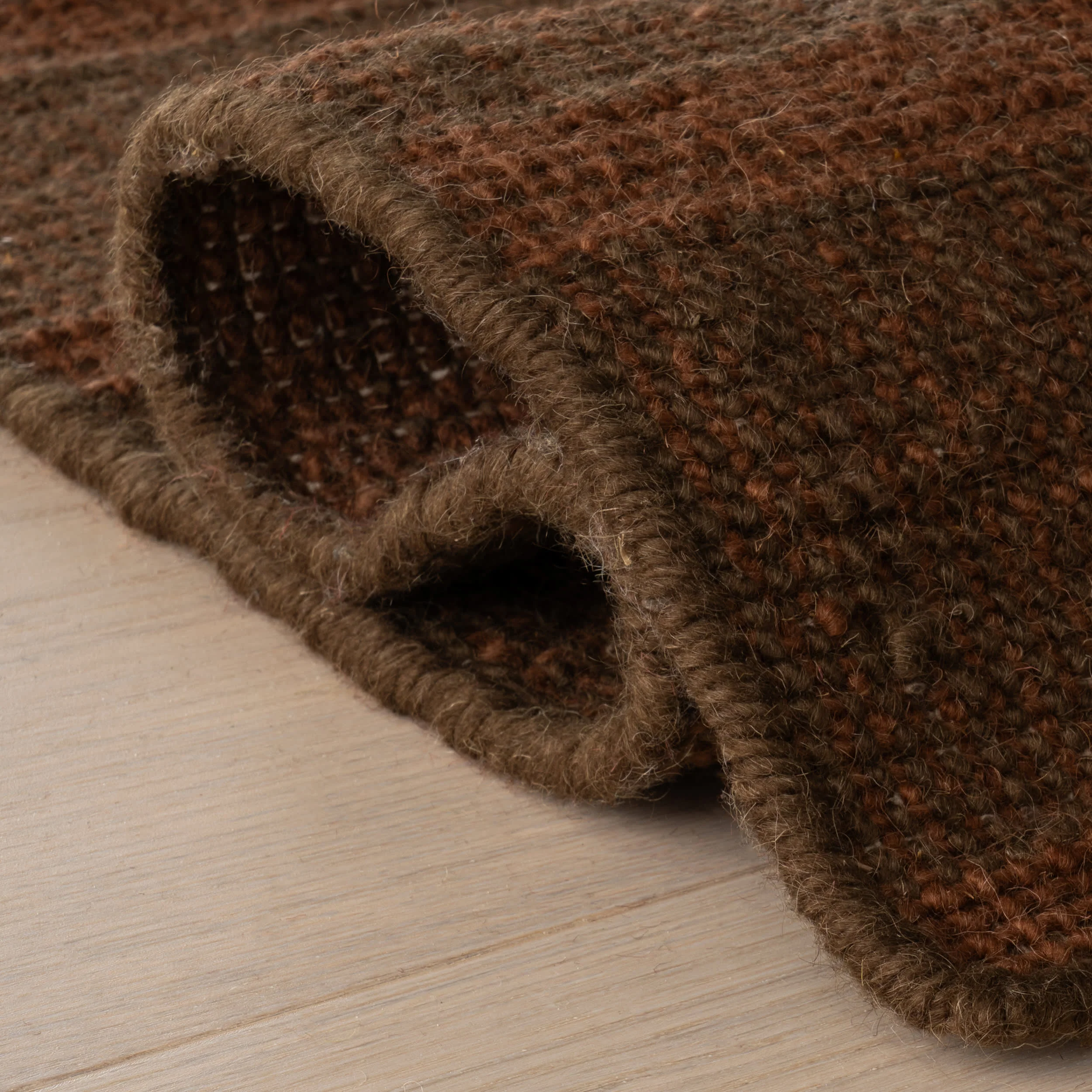 Oriya Wool Modern Transitional Rug | Rust - Image 7