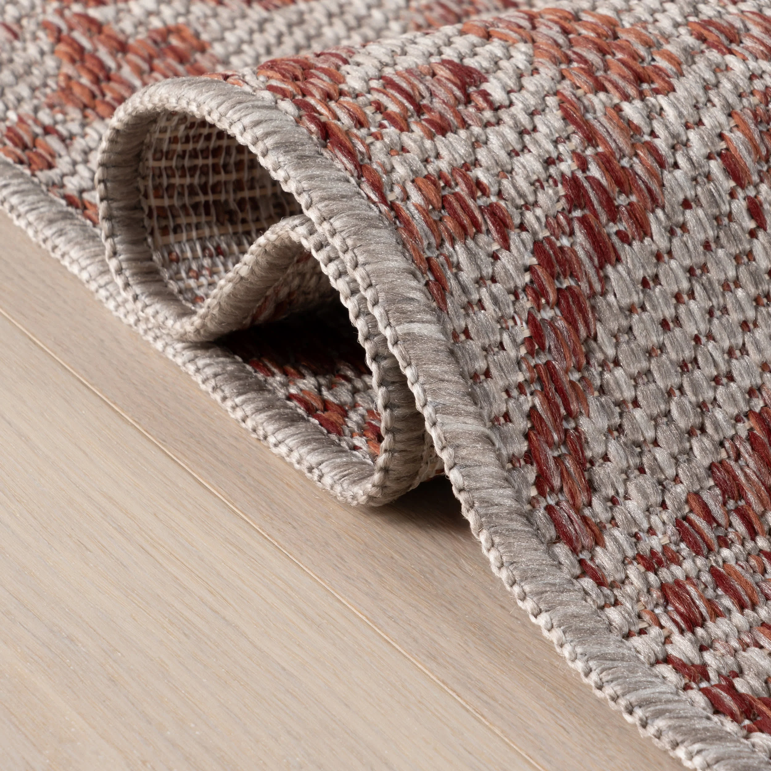Orlia Floral and Paisley Indoor/Outdoor Rug | Red - Image 11