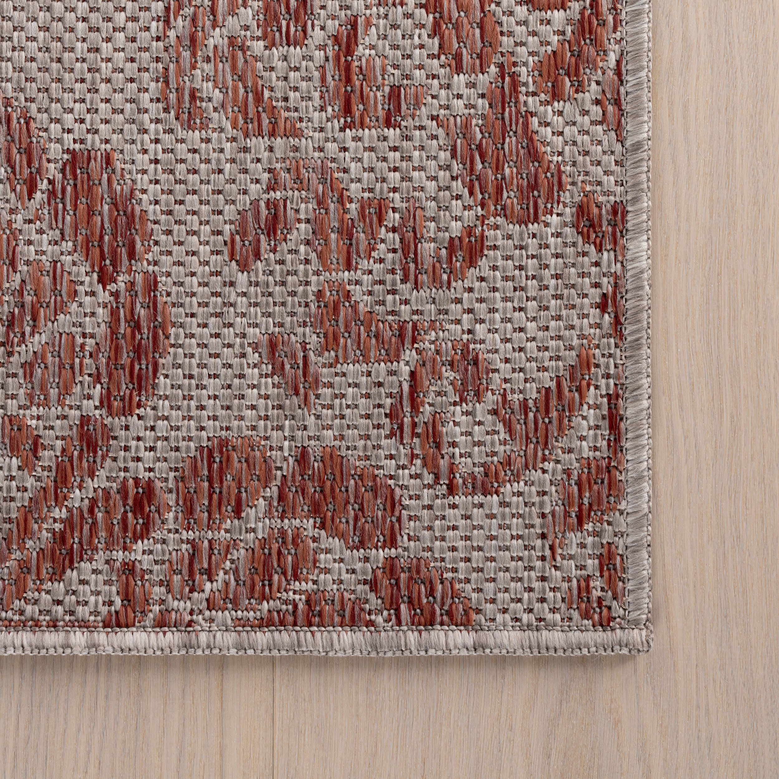 Orlia Floral and Paisley Indoor/Outdoor Rug | Red - Image 4
