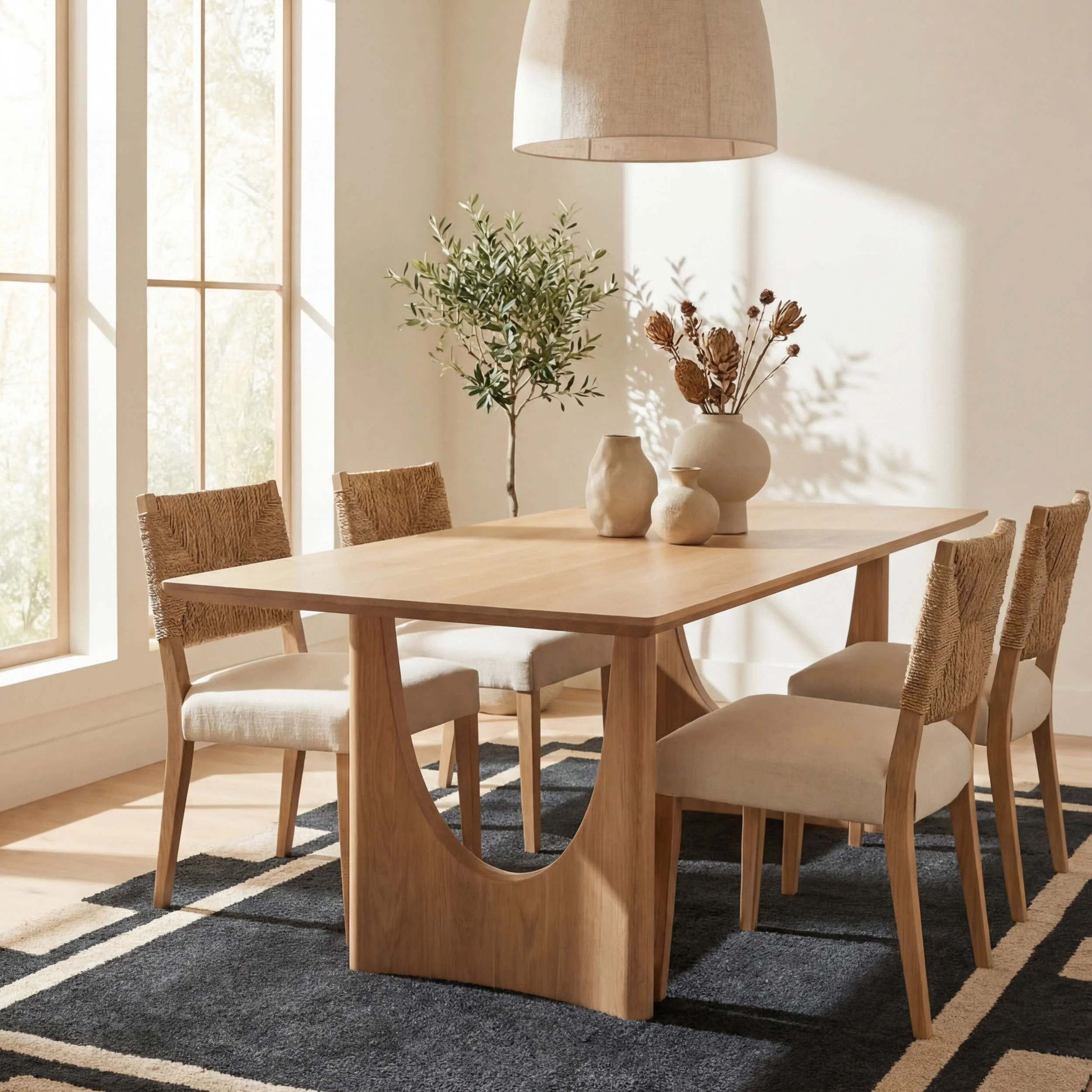 Orlina Bordered Rug | Blue - Image 4