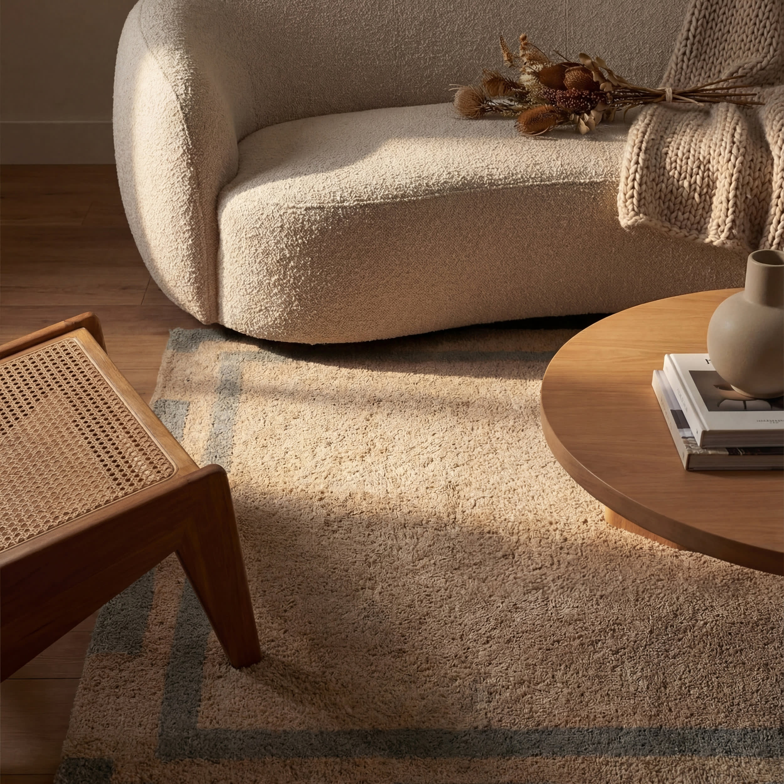 Orlina Bordered Rug | Grey - Image 6