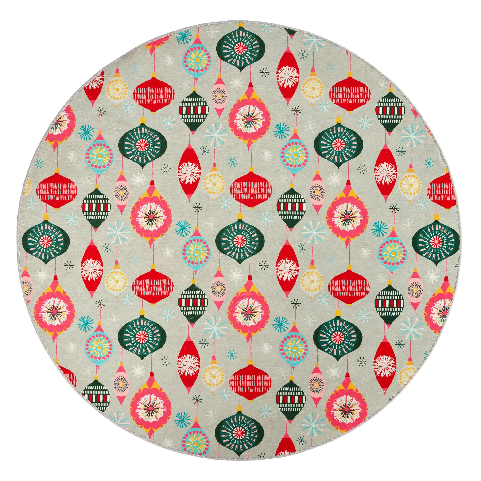 Ornaments Machine Washable Rug | Multi - Image 3