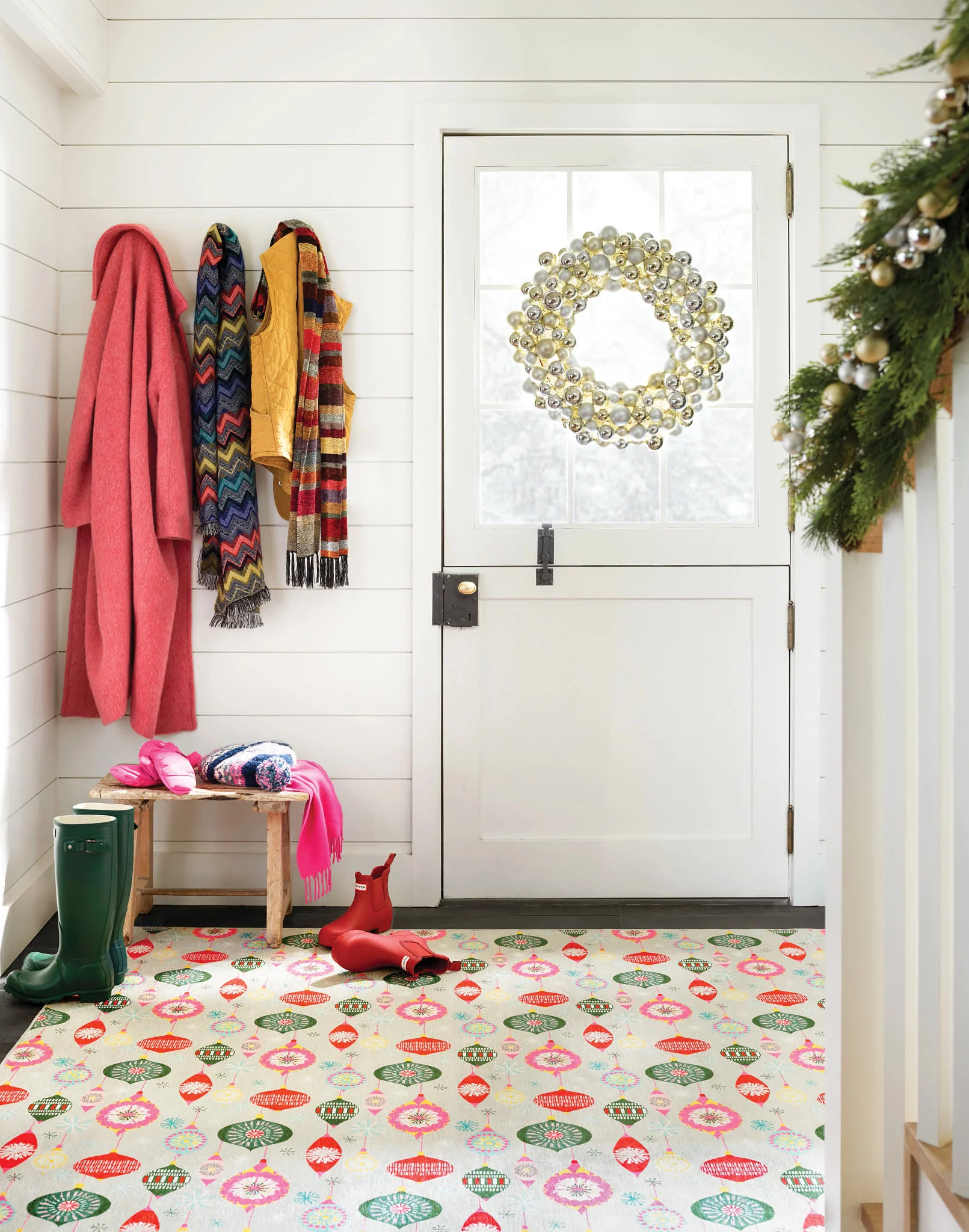 Ornaments Machine Washable Rug | Multi - Image 4