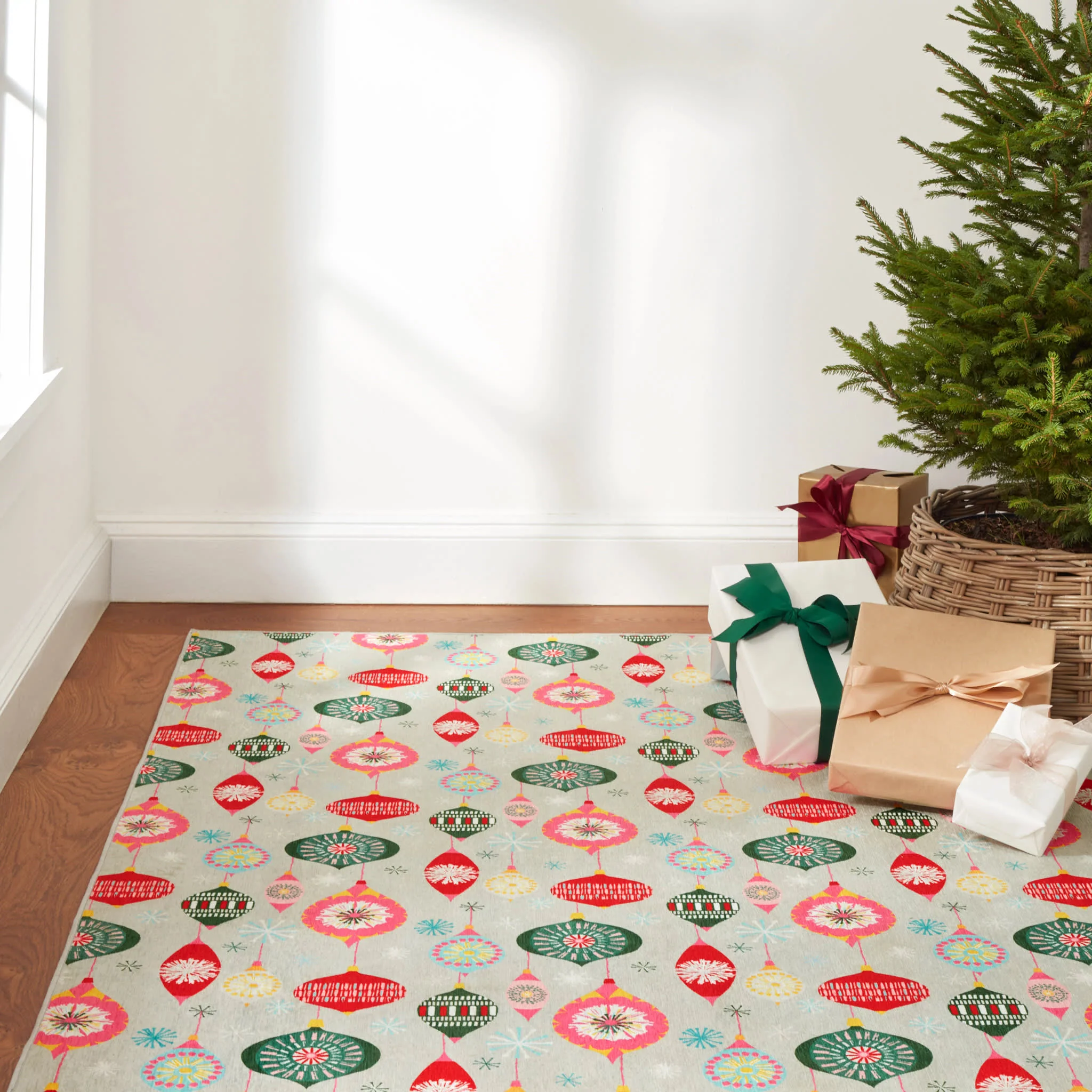 Ornaments Machine Washable Rug | Multi - Image 5