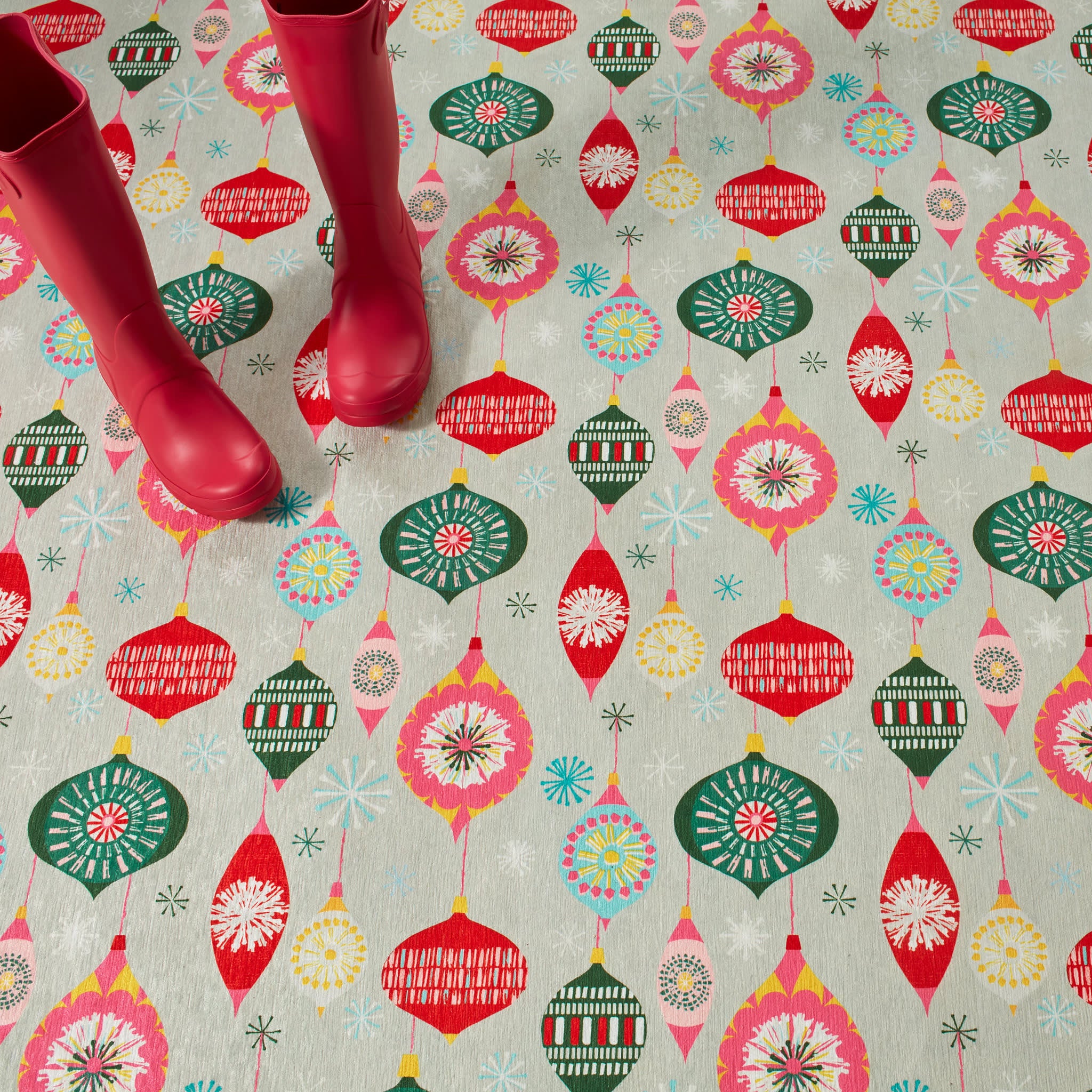Ornaments Machine Washable Rug | Multi - Image 6