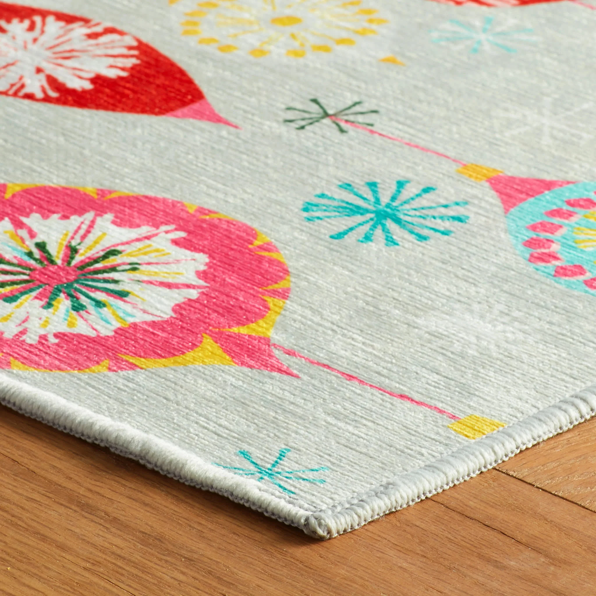 Ornaments Machine Washable Rug | Multi - Image 8
