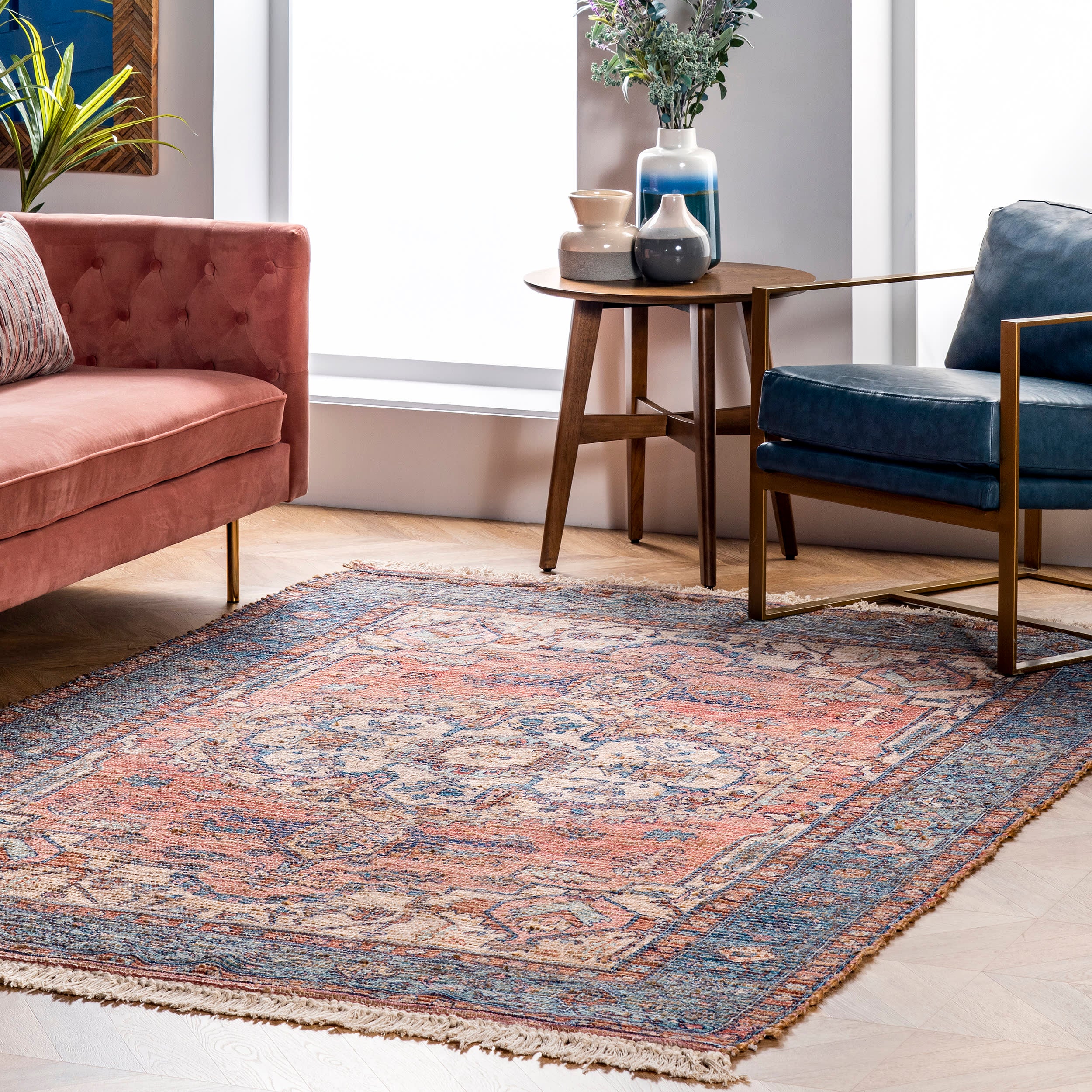 Ornate Medallion Tassel Rug | Multicolor - Image 2