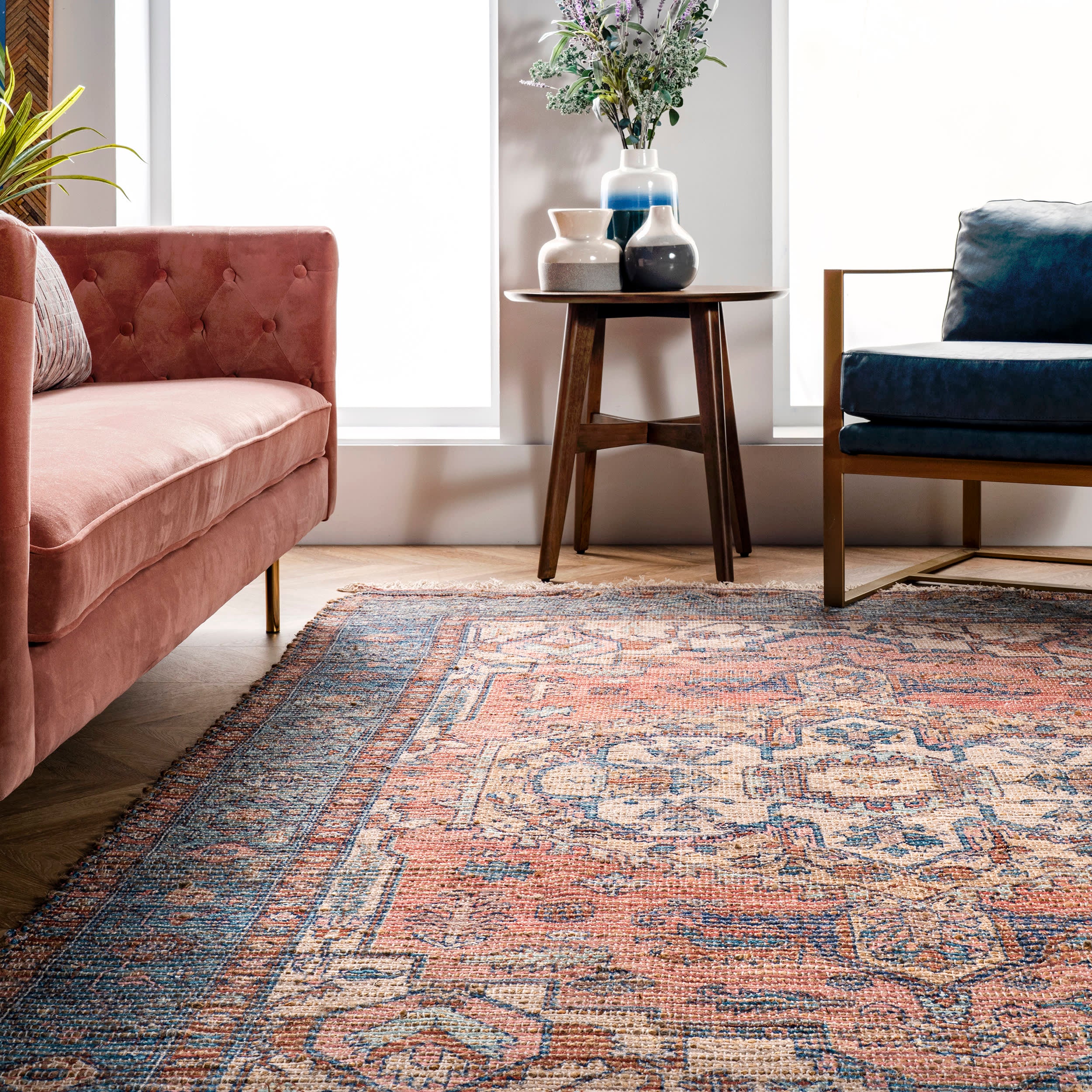 Ornate Medallion Tassel Rug | Multicolor - Image 4
