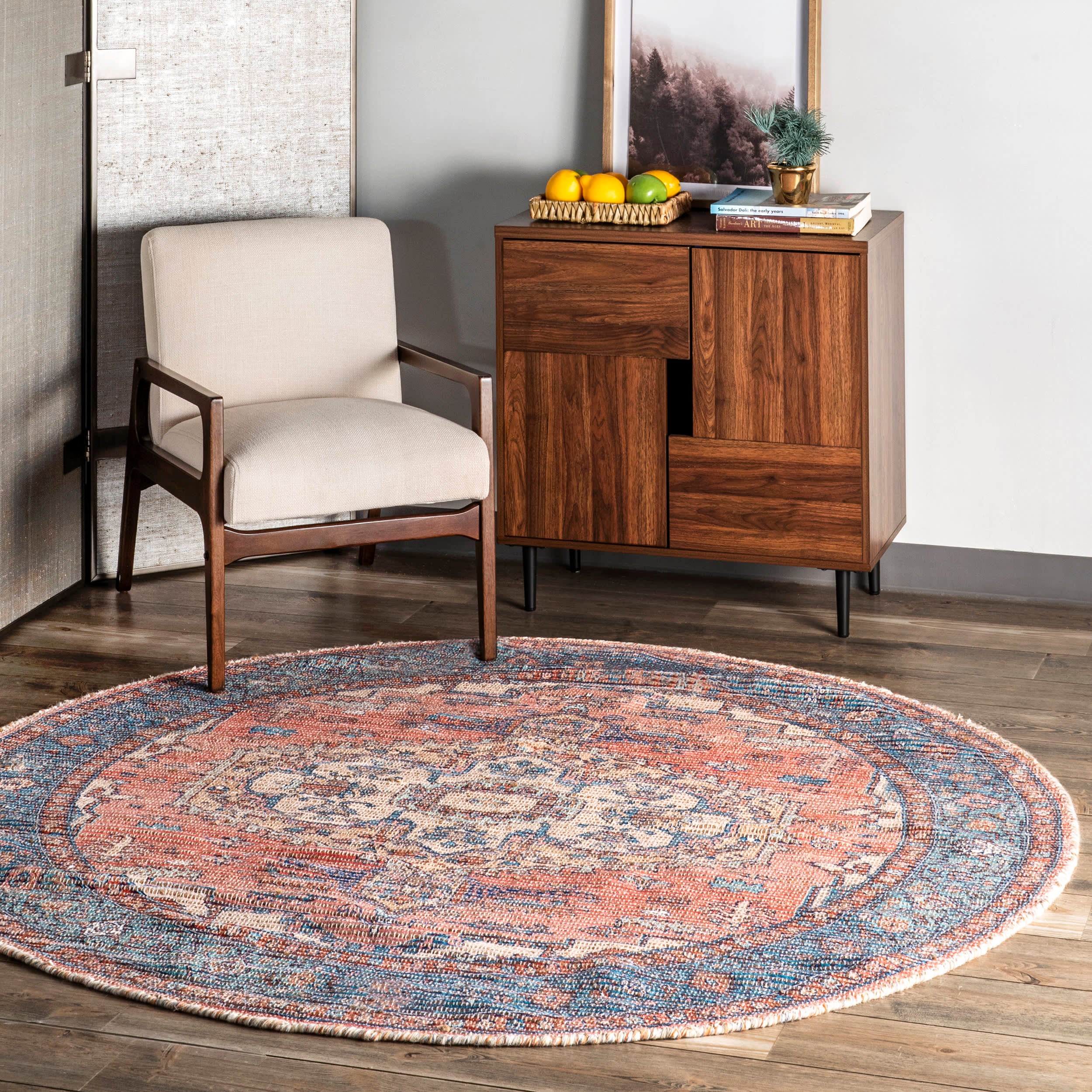 Ornate Medallion Tassel Rug | Multicolor - Image 2