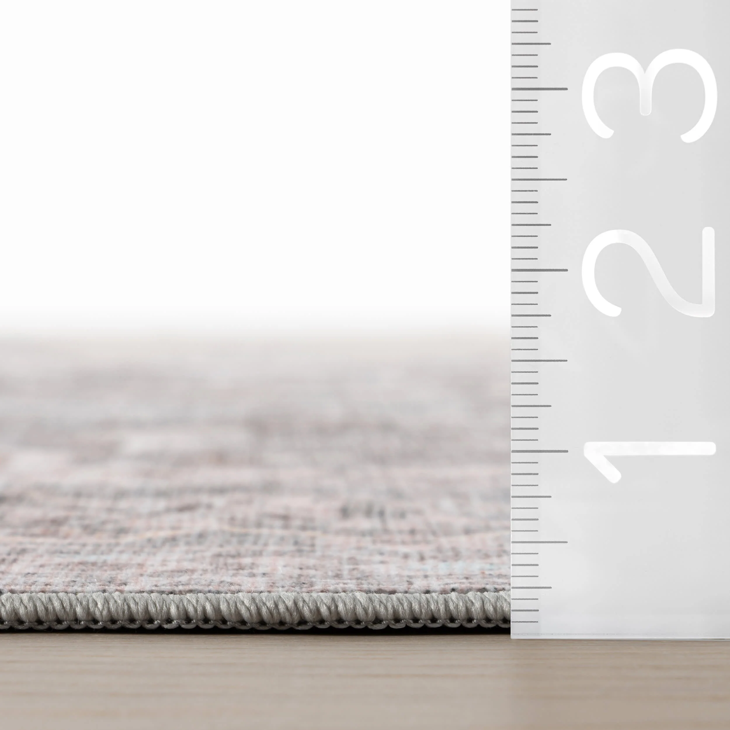 Oryl Medallion Traditional Washable Rug | Grey - Image 5