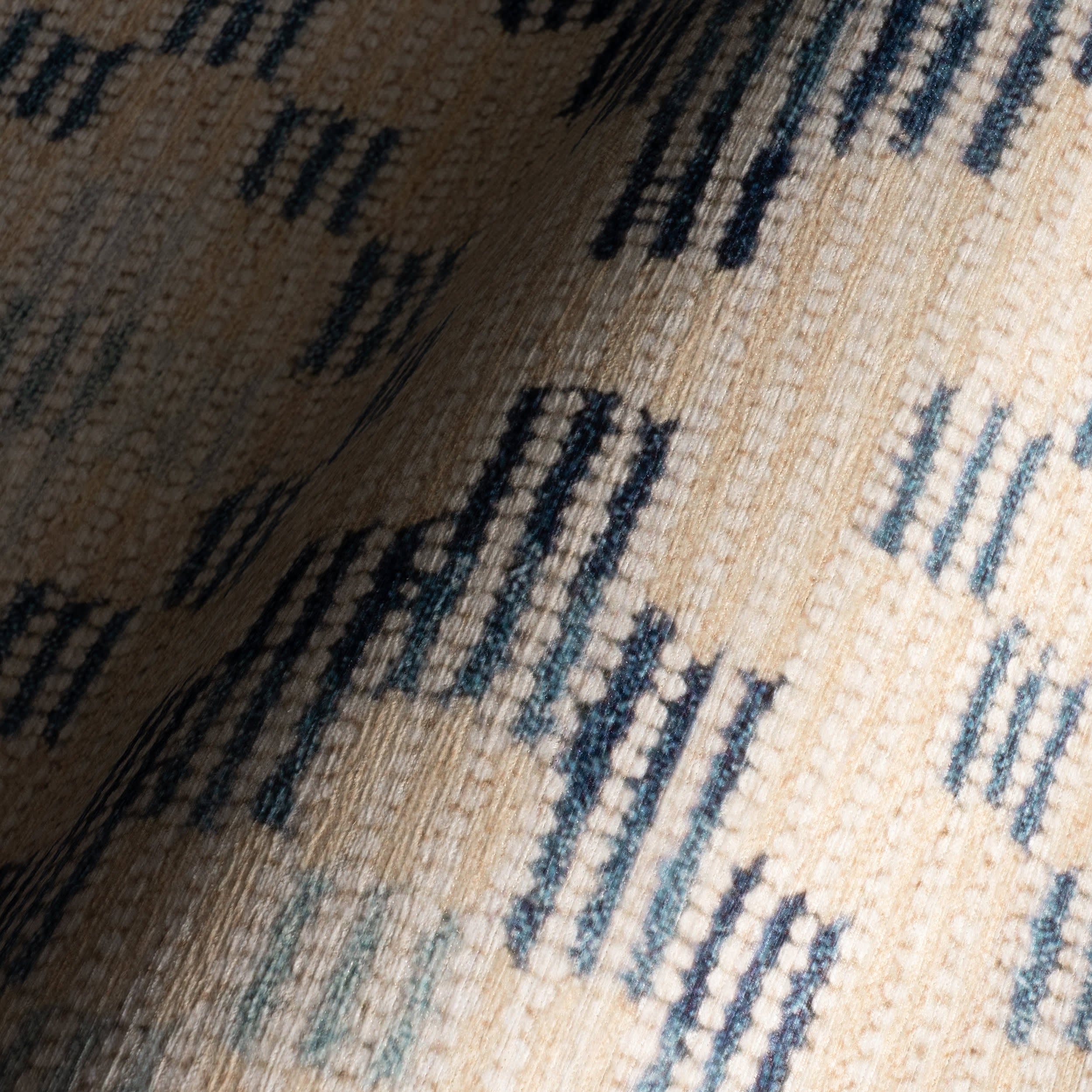 Orzalla Southwestern Diamond Washable Rug | Blue - Image 5