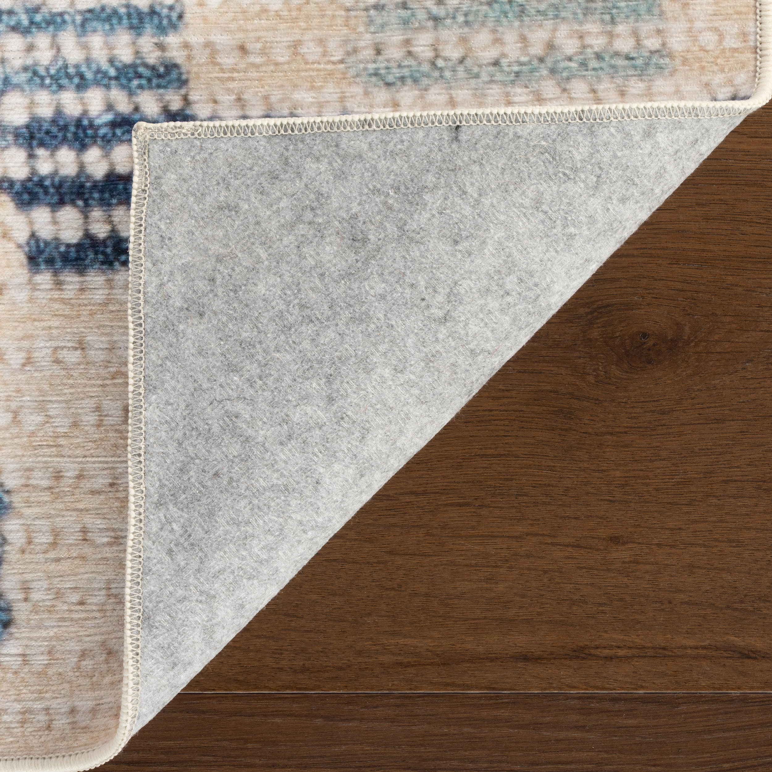 Orzalla Southwestern Diamond Washable Rug | Blue - Image 8