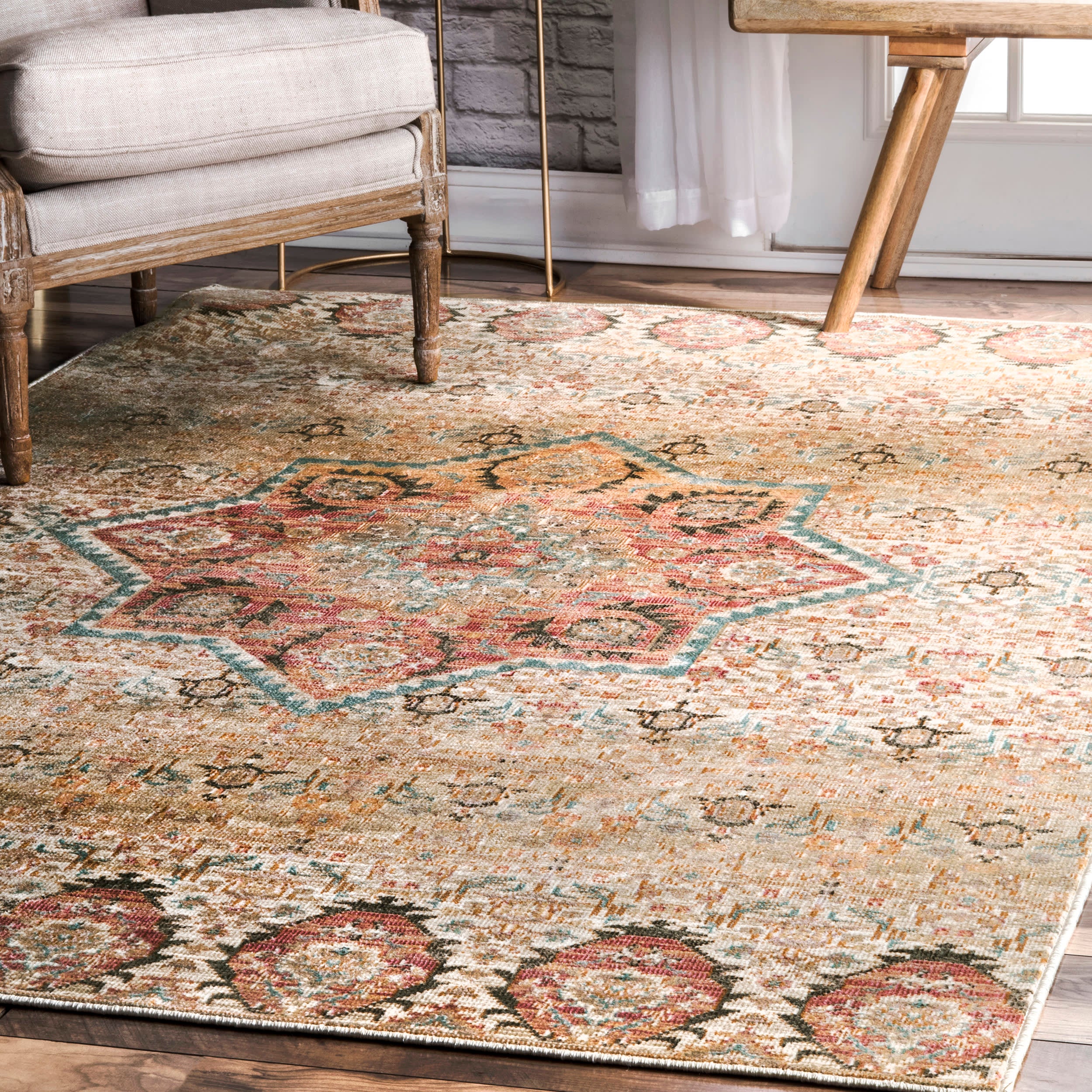 Oscuria Medallion Rug | Multicolor - Image 2