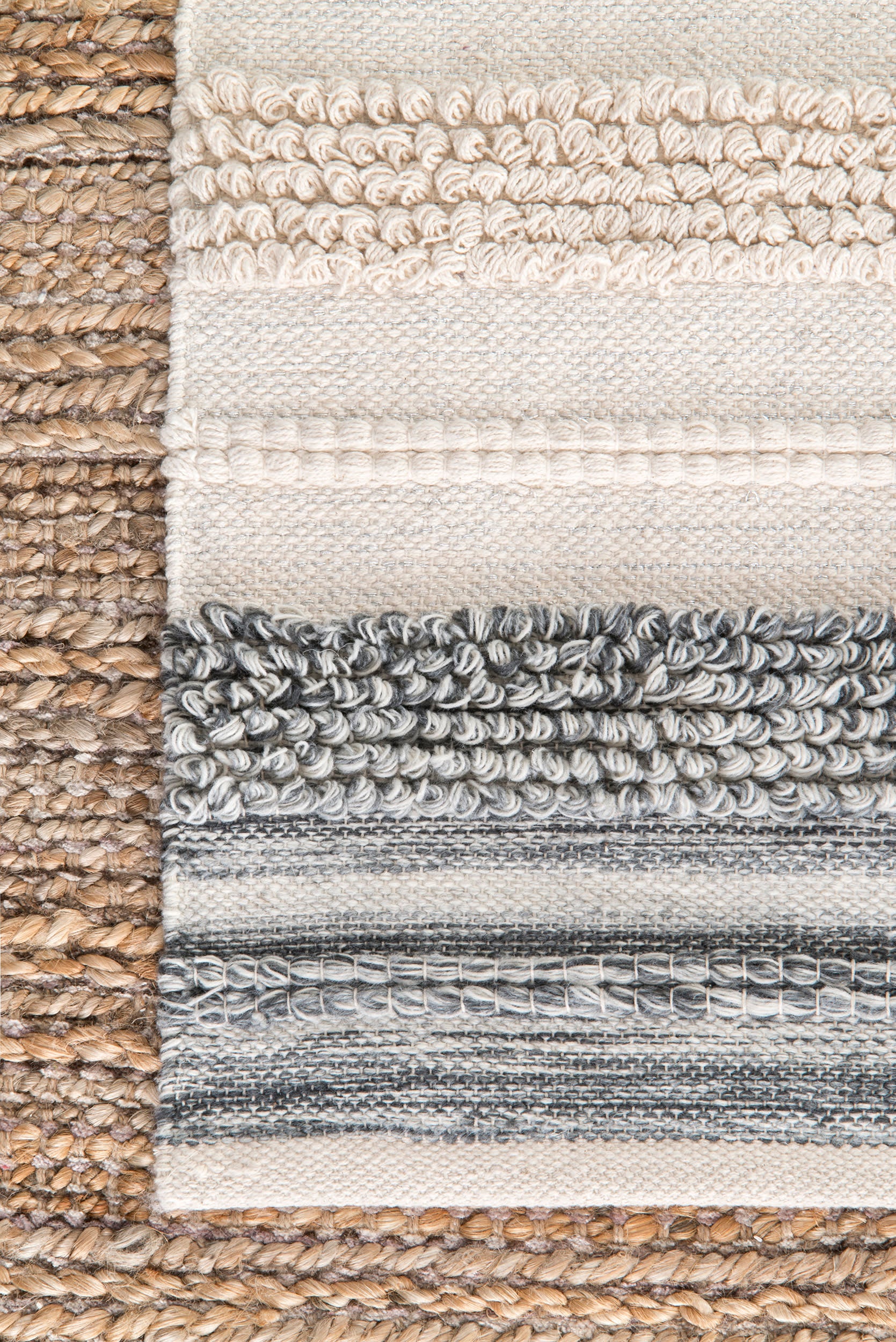 Overstriped Stitch Rug | Ivory - Image 3