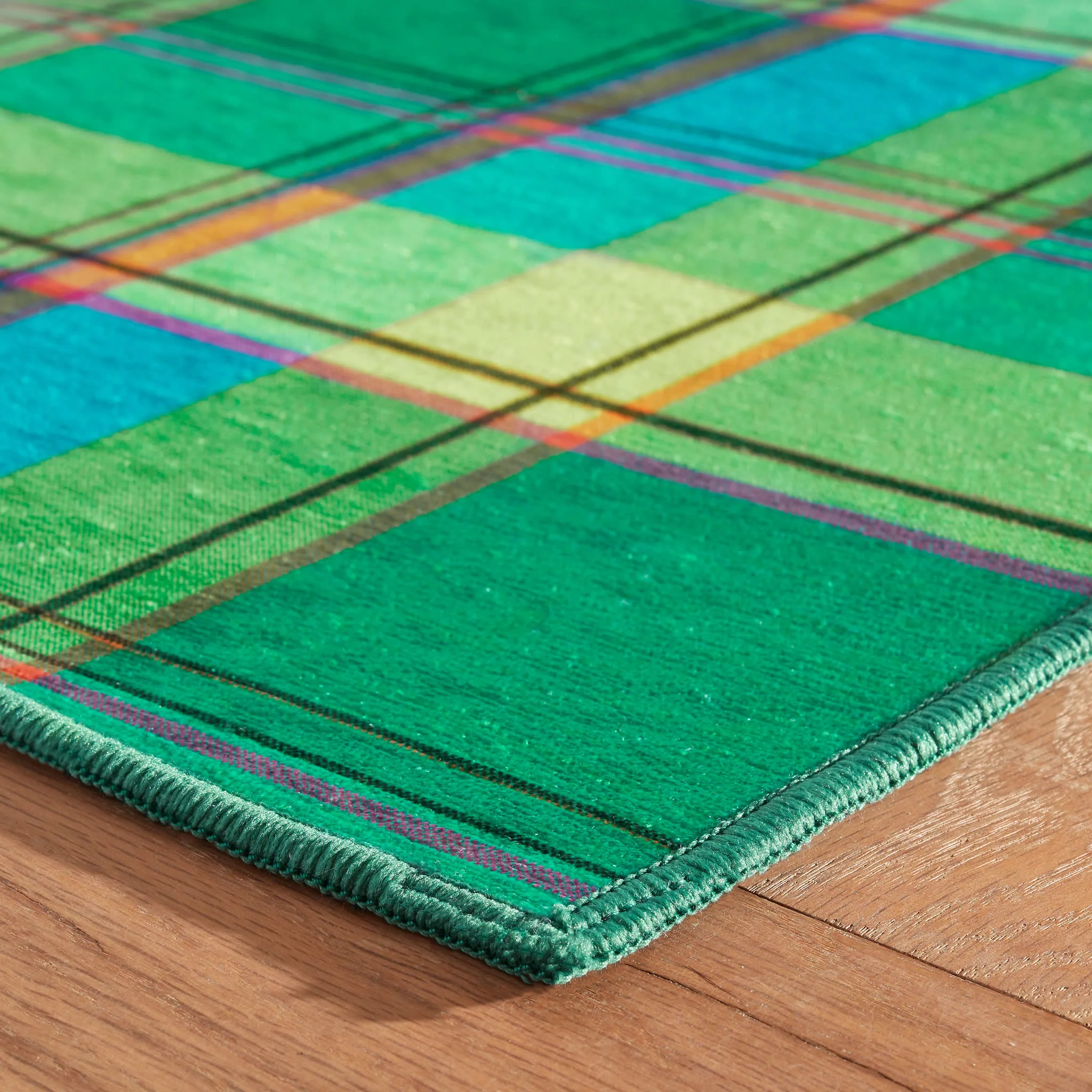 Pacific Madras Machine Washable Rug | Multi - Image 5