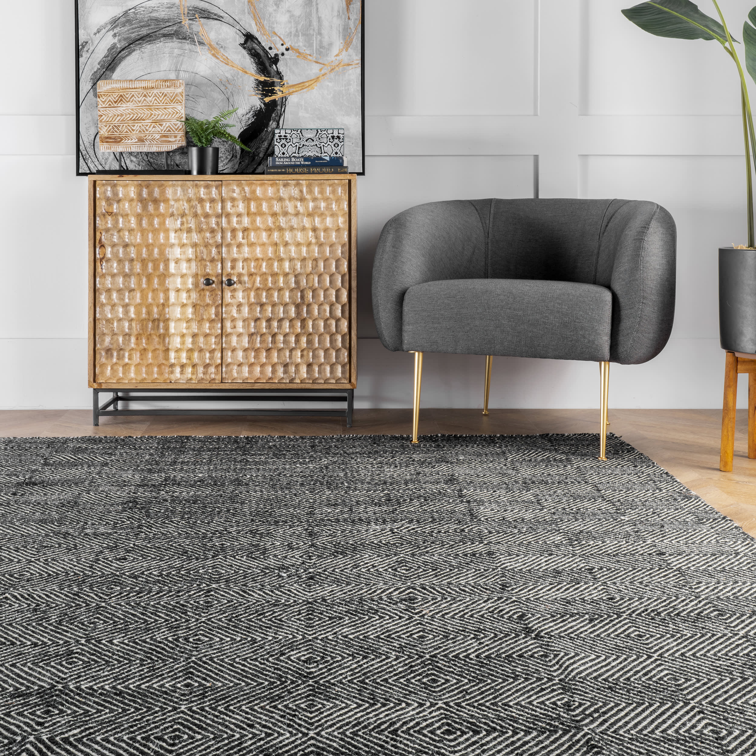 Paddle Rug | Black - Image 4