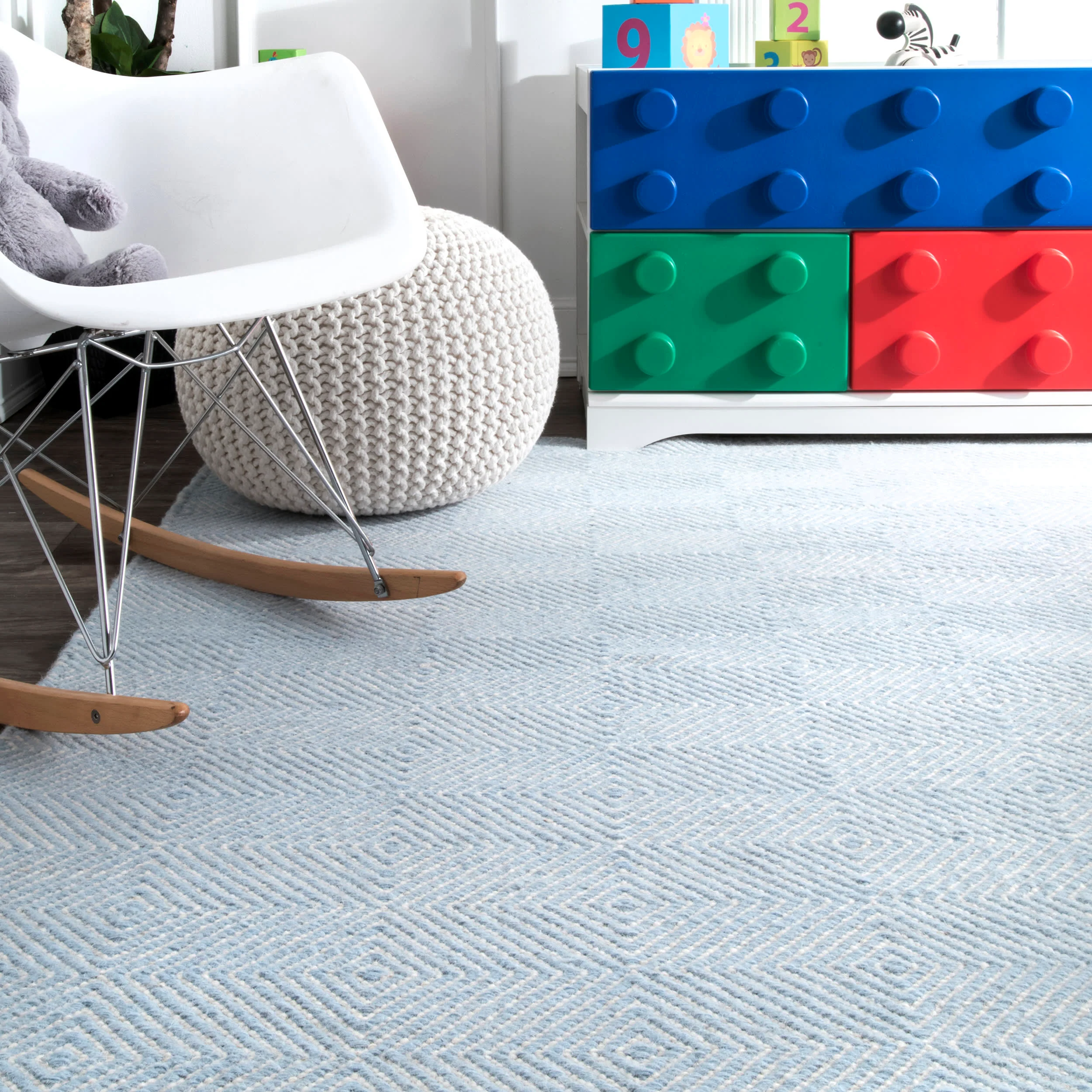Paddle Rug | Light Blue - Image 4