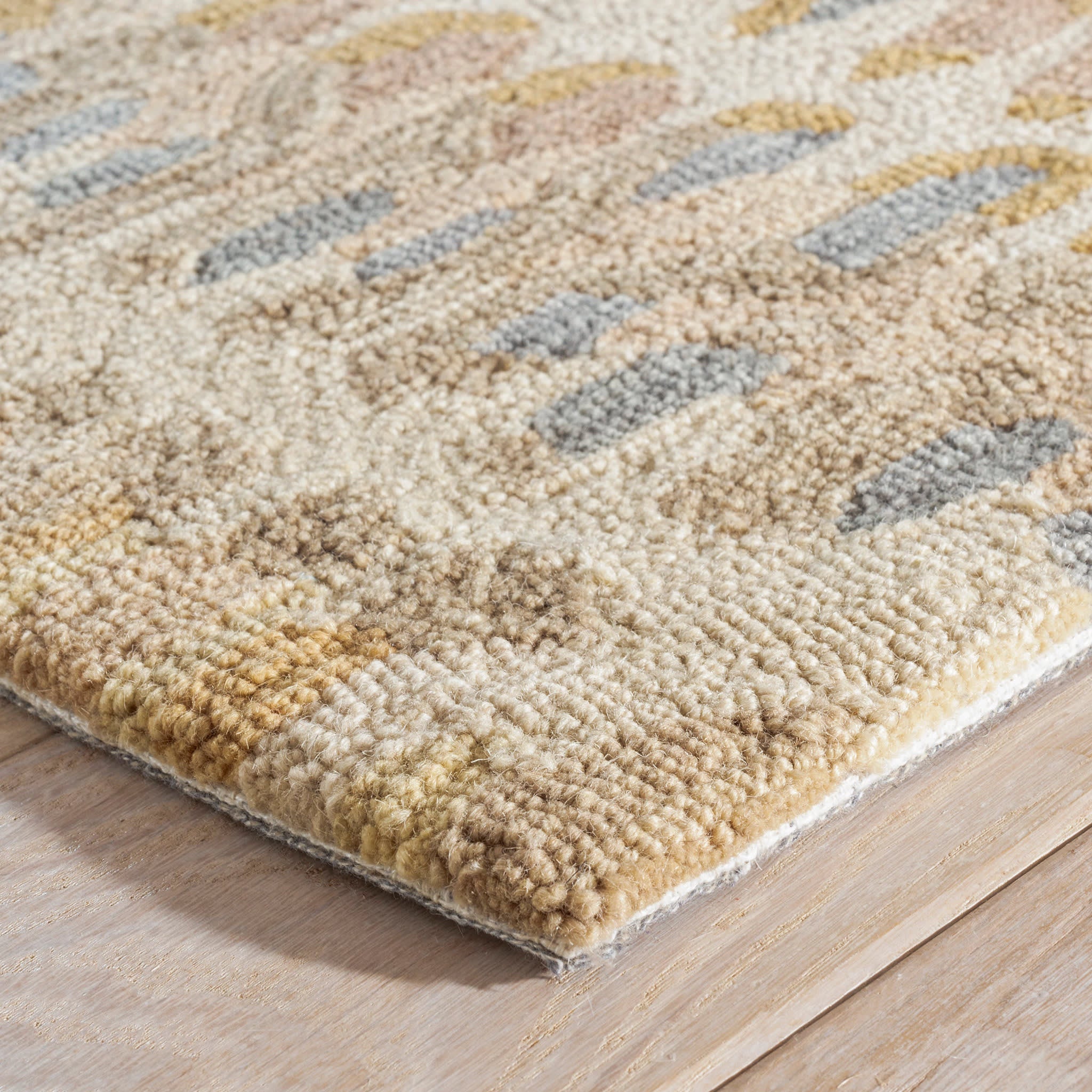 Paint Chip Hand Micro Hooked Wool Rug | Natural - Image 8