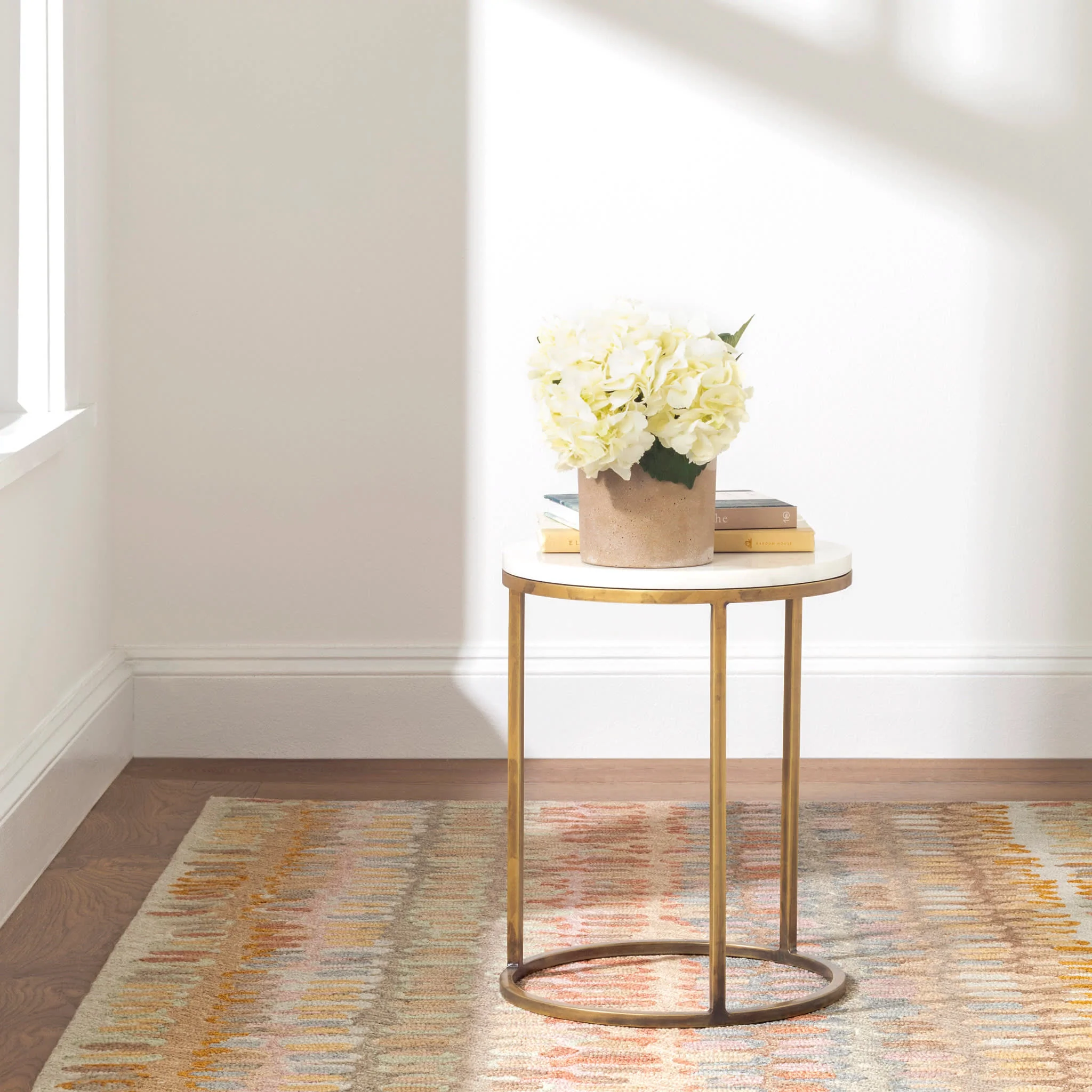 Paint Chip Hand Micro Hooked Wool Rug | Stone - Image 6