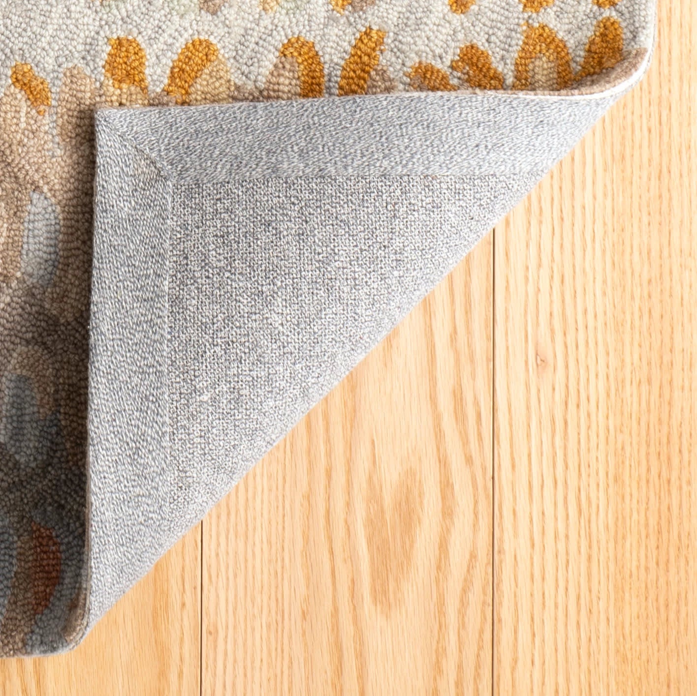 Paint Chip Hand Micro Hooked Wool Rug | Stone - Image 9