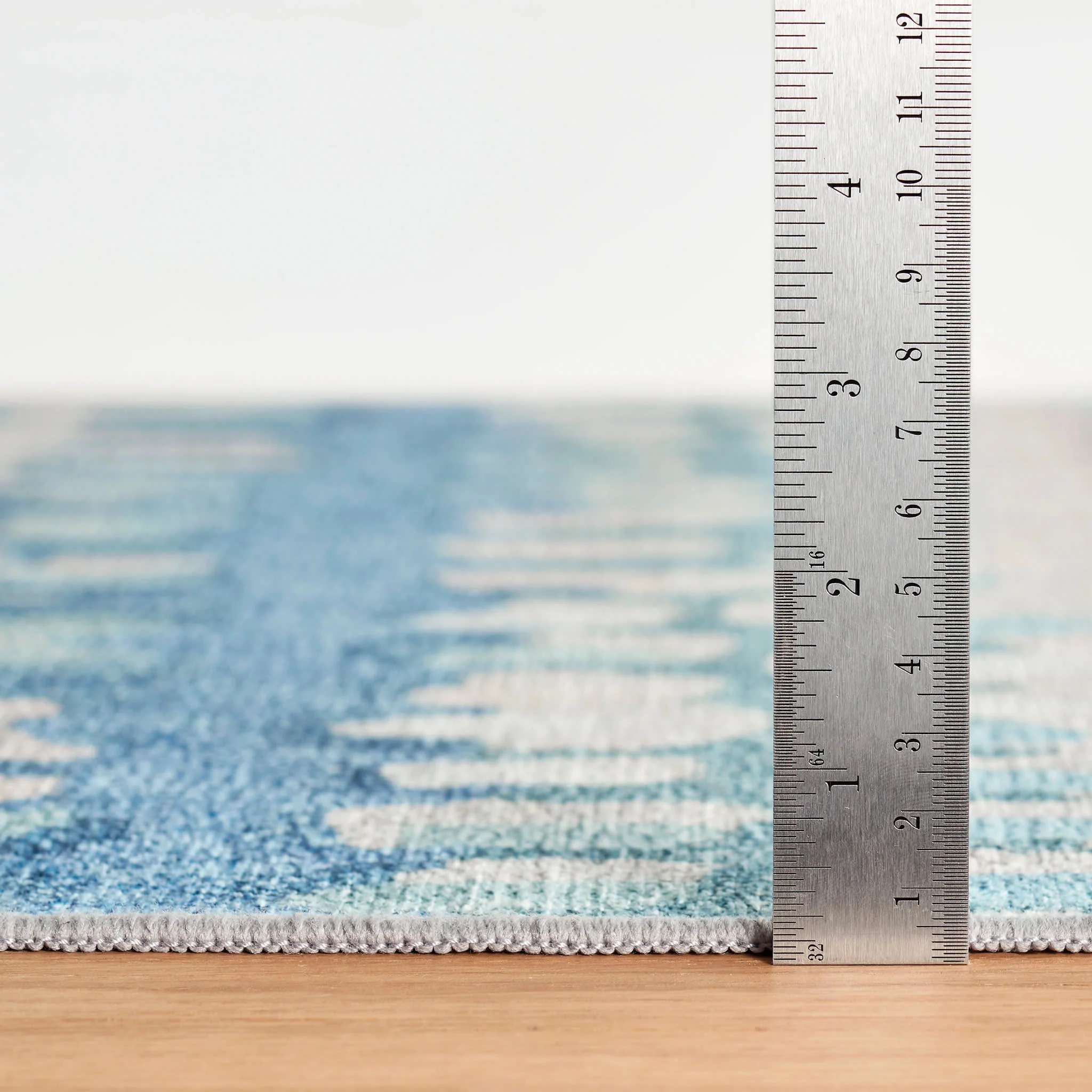 Paint Chip Machine Washable Rug | Blue - Image 4