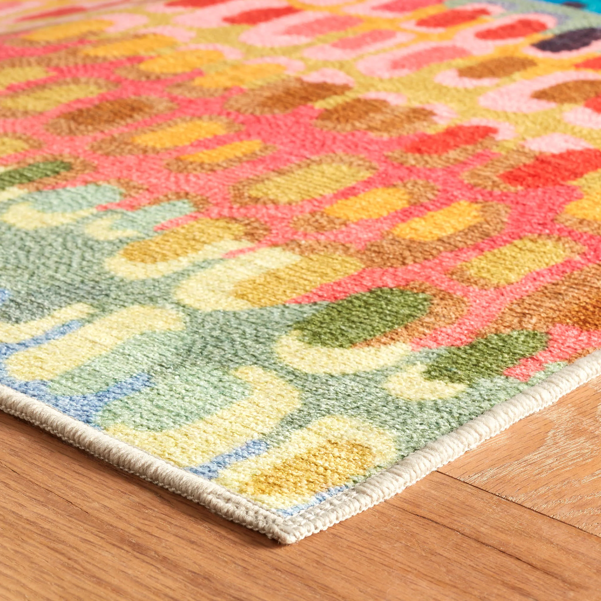 Paint Chip Machine Washable Rug | Multi - Image 5