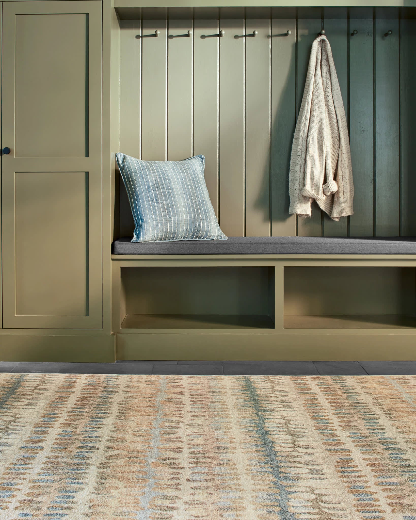 Paint Chip Machine Washable Rug | Natural - Image 2