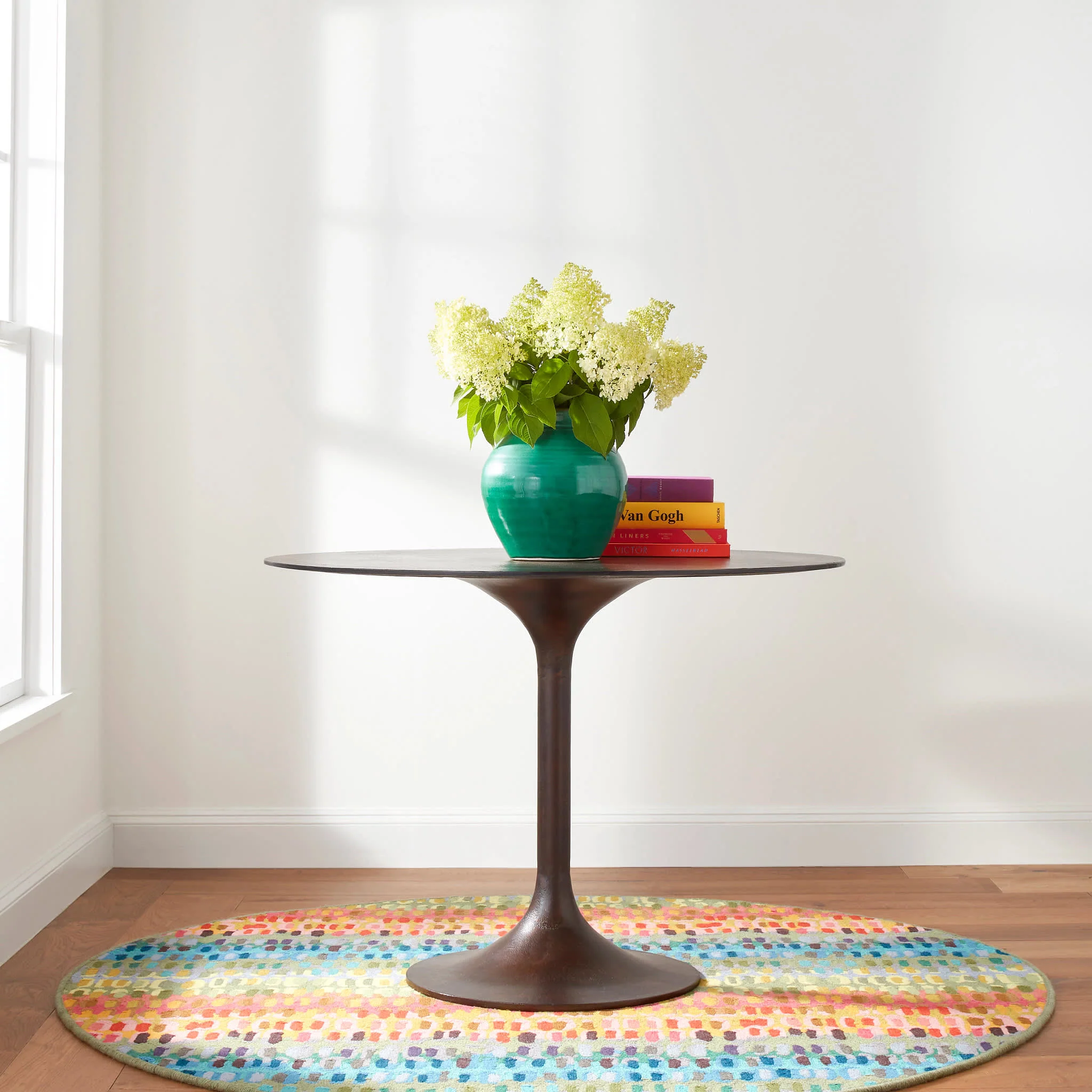 Paint Chip Hand Micro Hooked Wool Custom Rug | Multi - Image 2