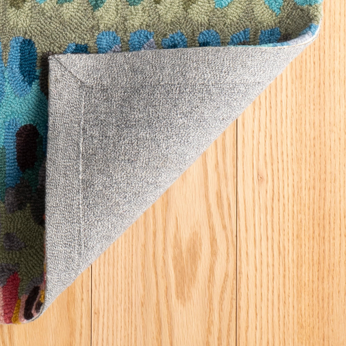 Paint Chip Hand Micro Hooked Wool Rug | Multi - Image 11