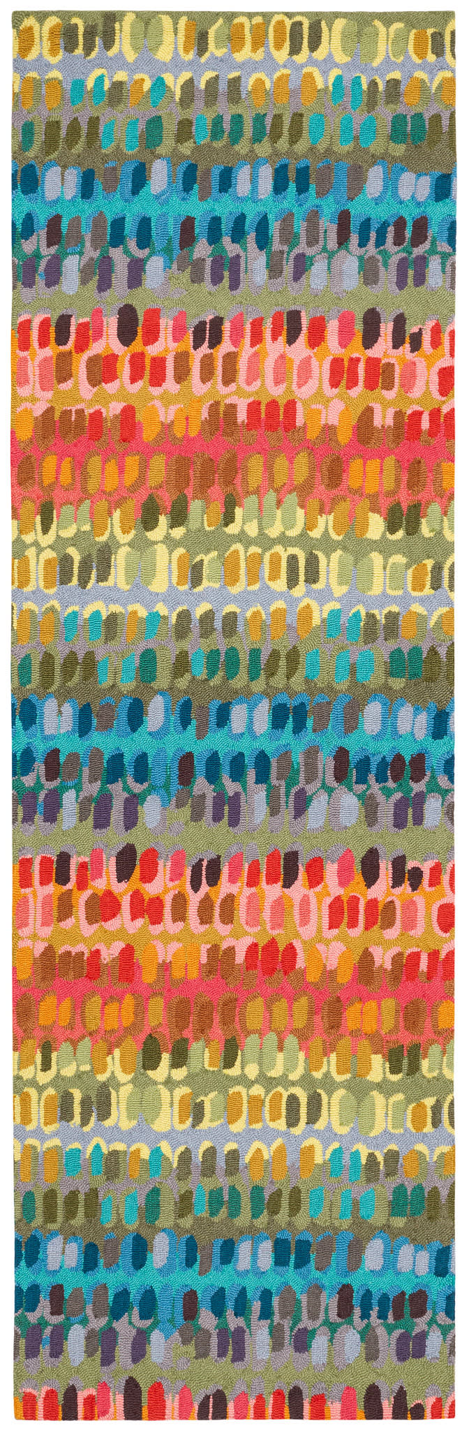 Paint Chip Hand Micro Hooked Wool Rug | Multi - Image 3