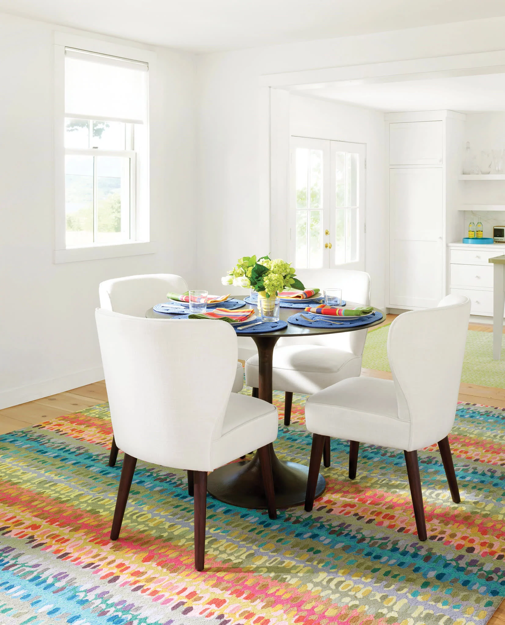 Paint Chip Hand Micro Hooked Wool Rug | Multi - Image 4