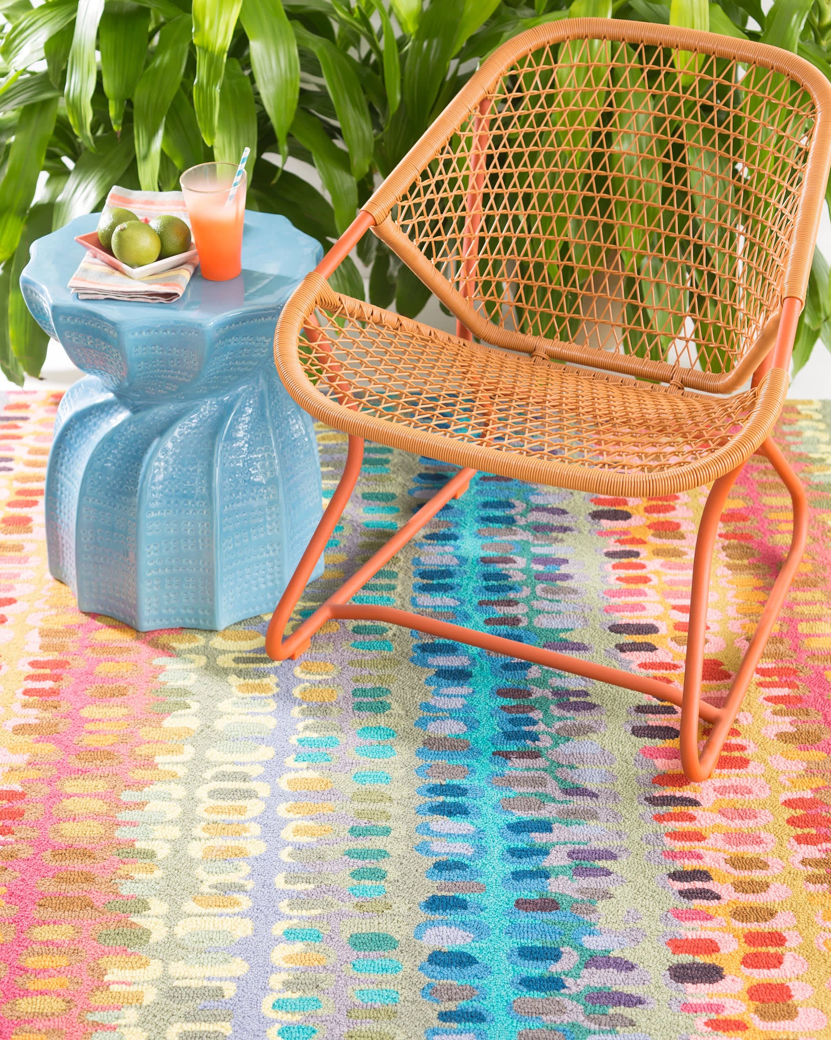 Paint Chip Hand Micro Hooked Wool Rug | Multi - Image 5