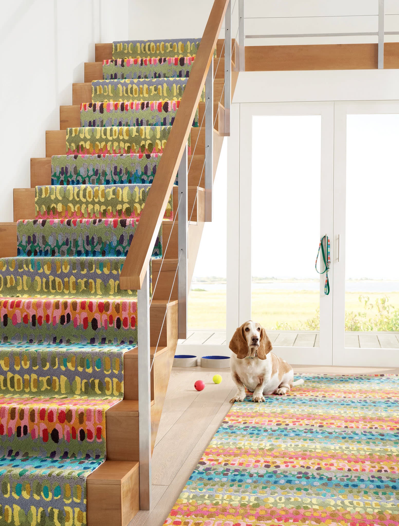 Paint Chip Hand Micro Hooked Wool Rug | Multi - Image 6