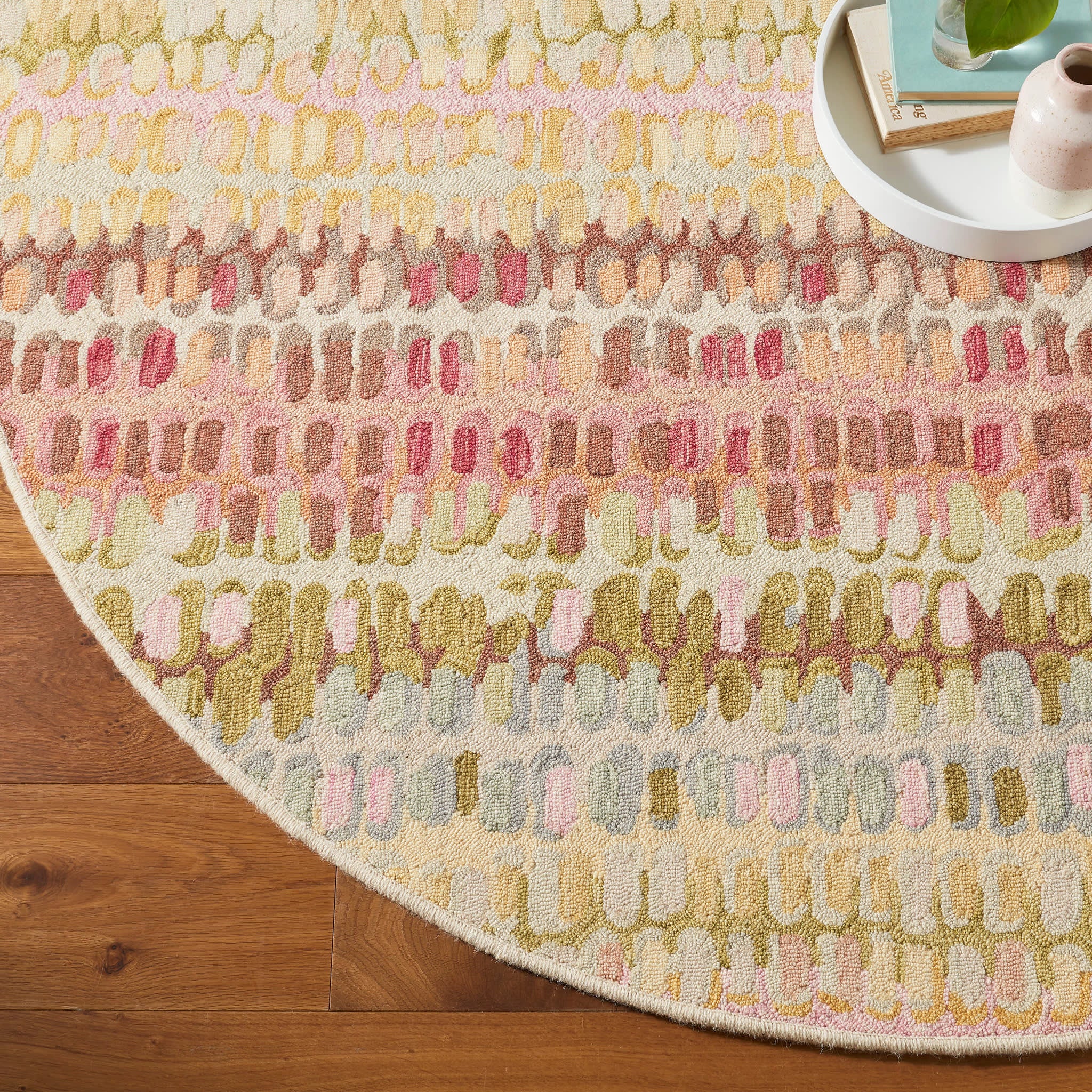 Paint Chip Hand Micro Hooked Wool Custom Rug | Pastel - Image 4