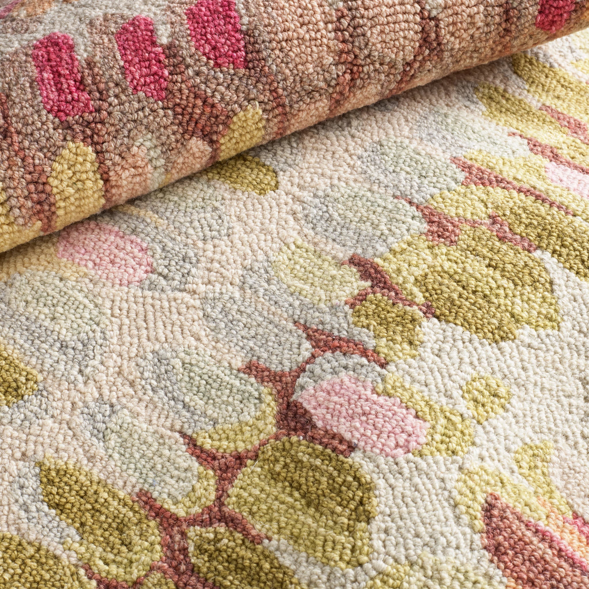 Paint Chip Hand Micro Hooked Wool Rug | Pastel - Image 4