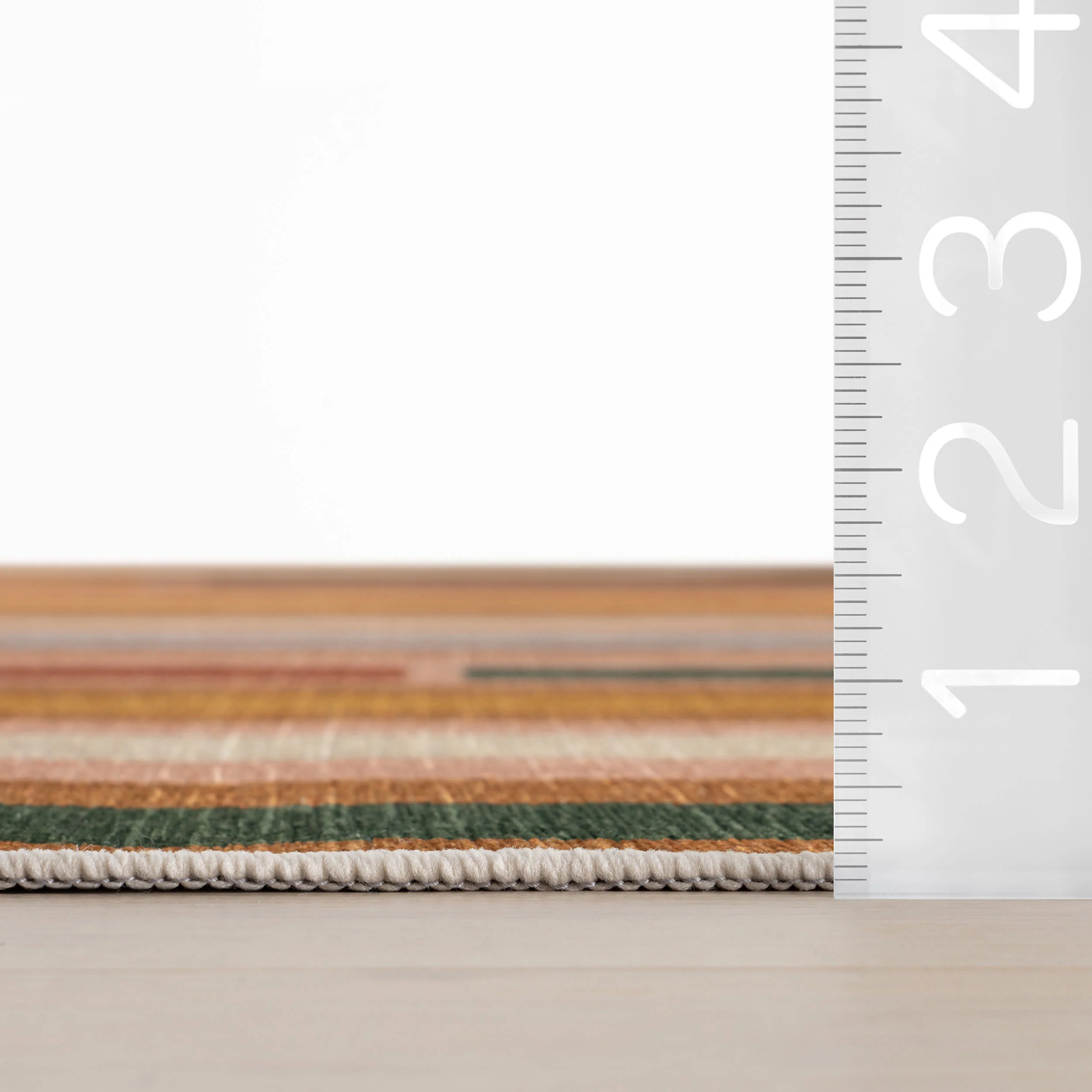 Painted Path Striped Washable Rug by Society6 | Multicolor - Image 6