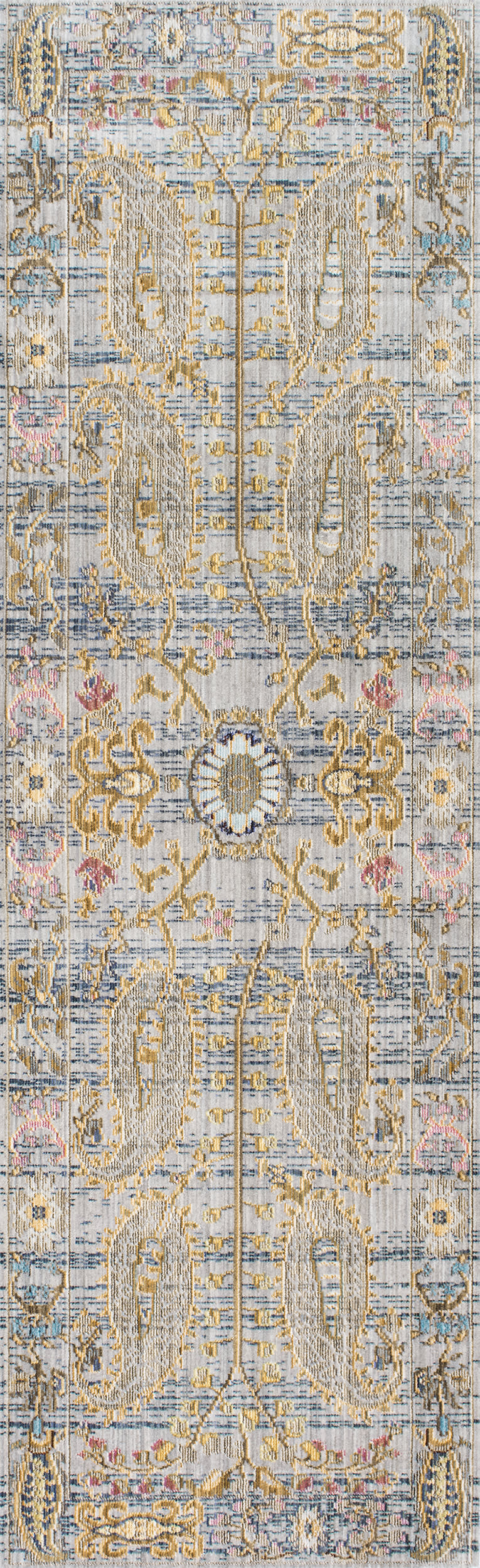 Paisley Oriental Rug | Grey - Image 5