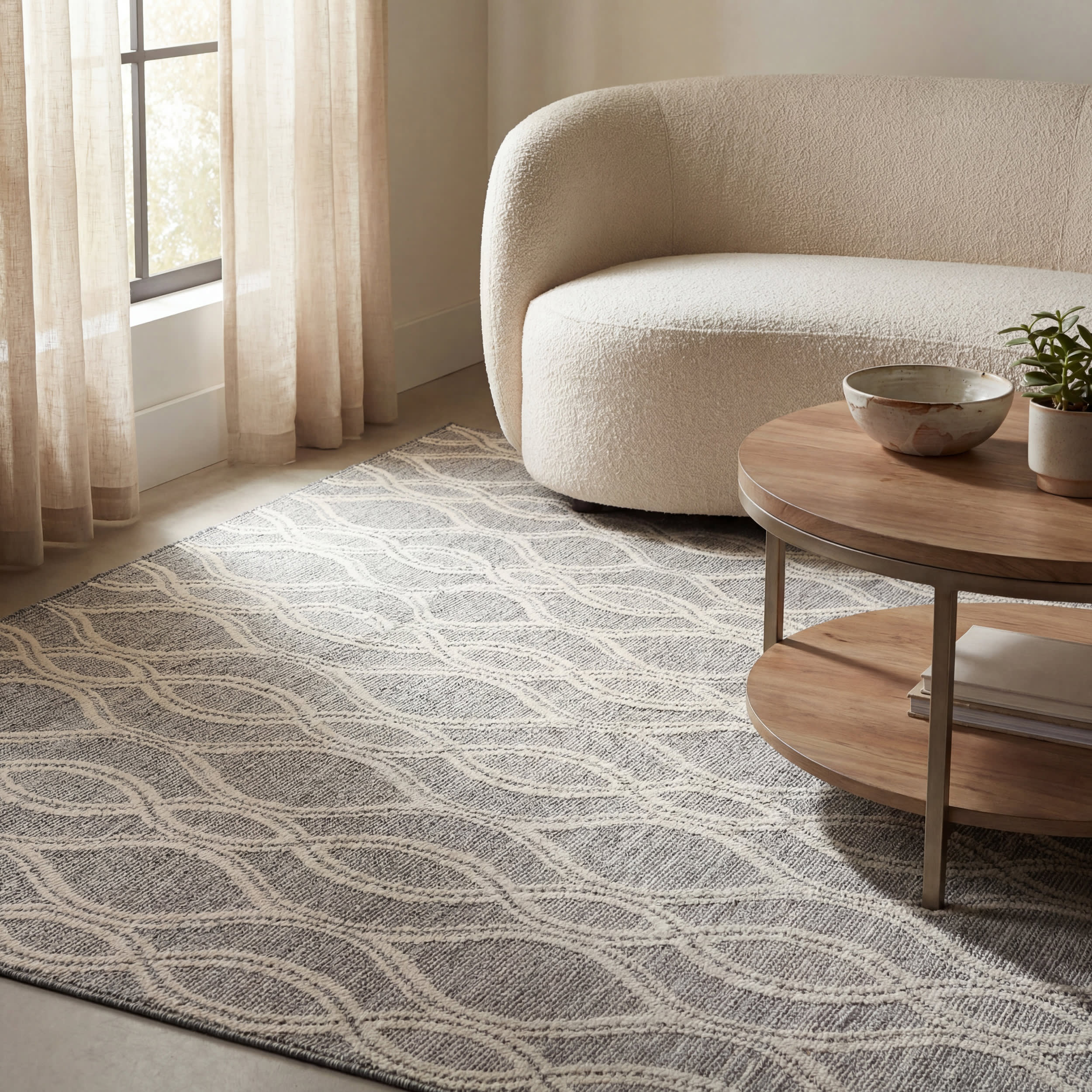 Paletta Modern Coastal Indoor/Outdoor Rug | Grey - Image 5