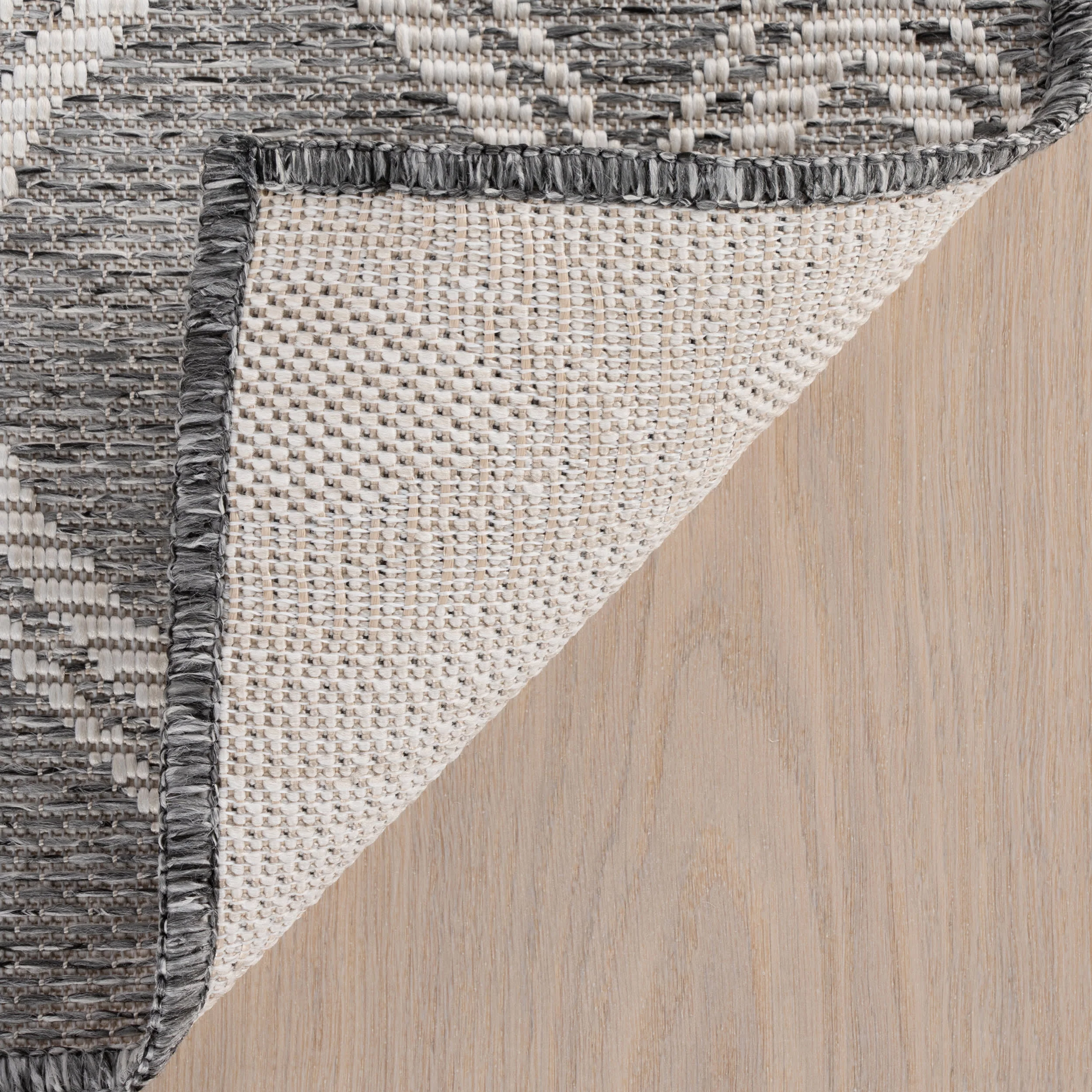 Paletta Modern Coastal Indoor/Outdoor Rug | Grey - Image 8