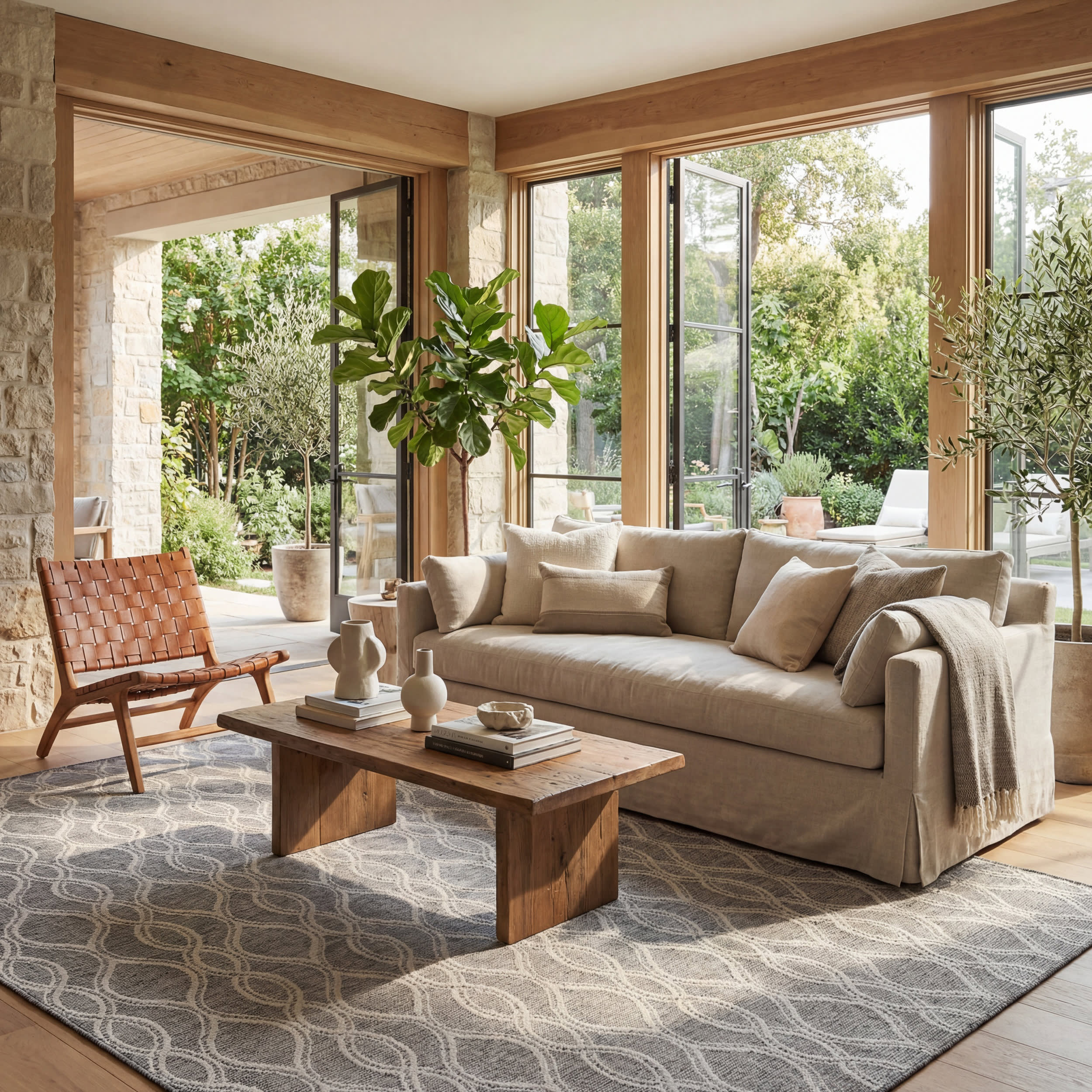 Paletta Modern Coastal Indoor/Outdoor Rug | Grey - Image 9