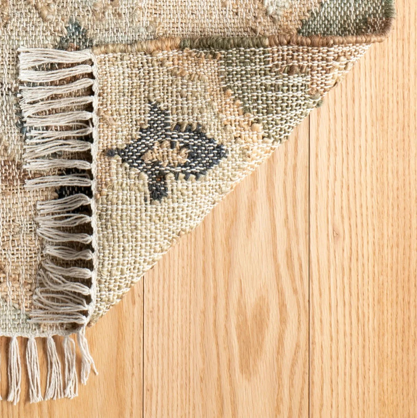 Pali Handwoven Jute Rug | Blue - Image 10
