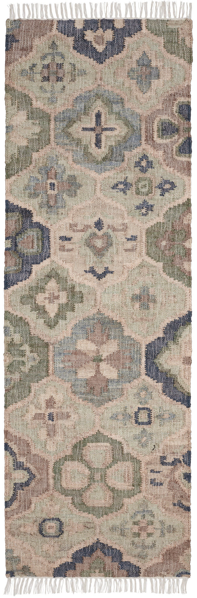Pali Handwoven Jute Rug | Blue - Image 3