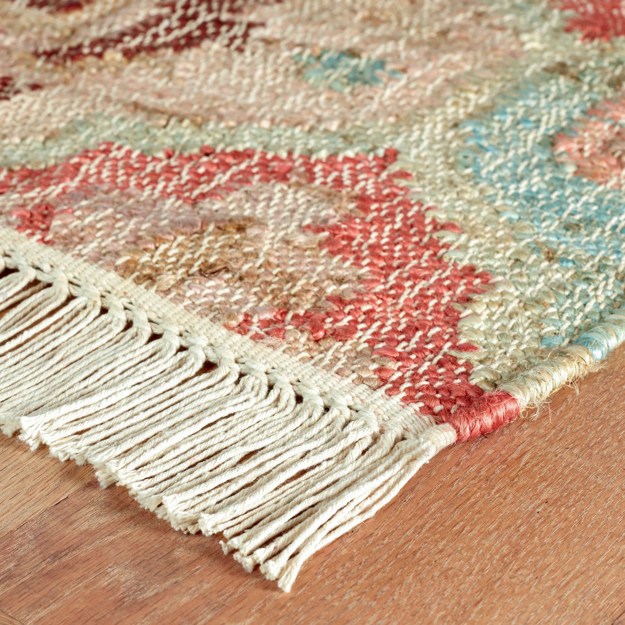 Pali Handwoven Jute Rug | Terracotta - Image 4