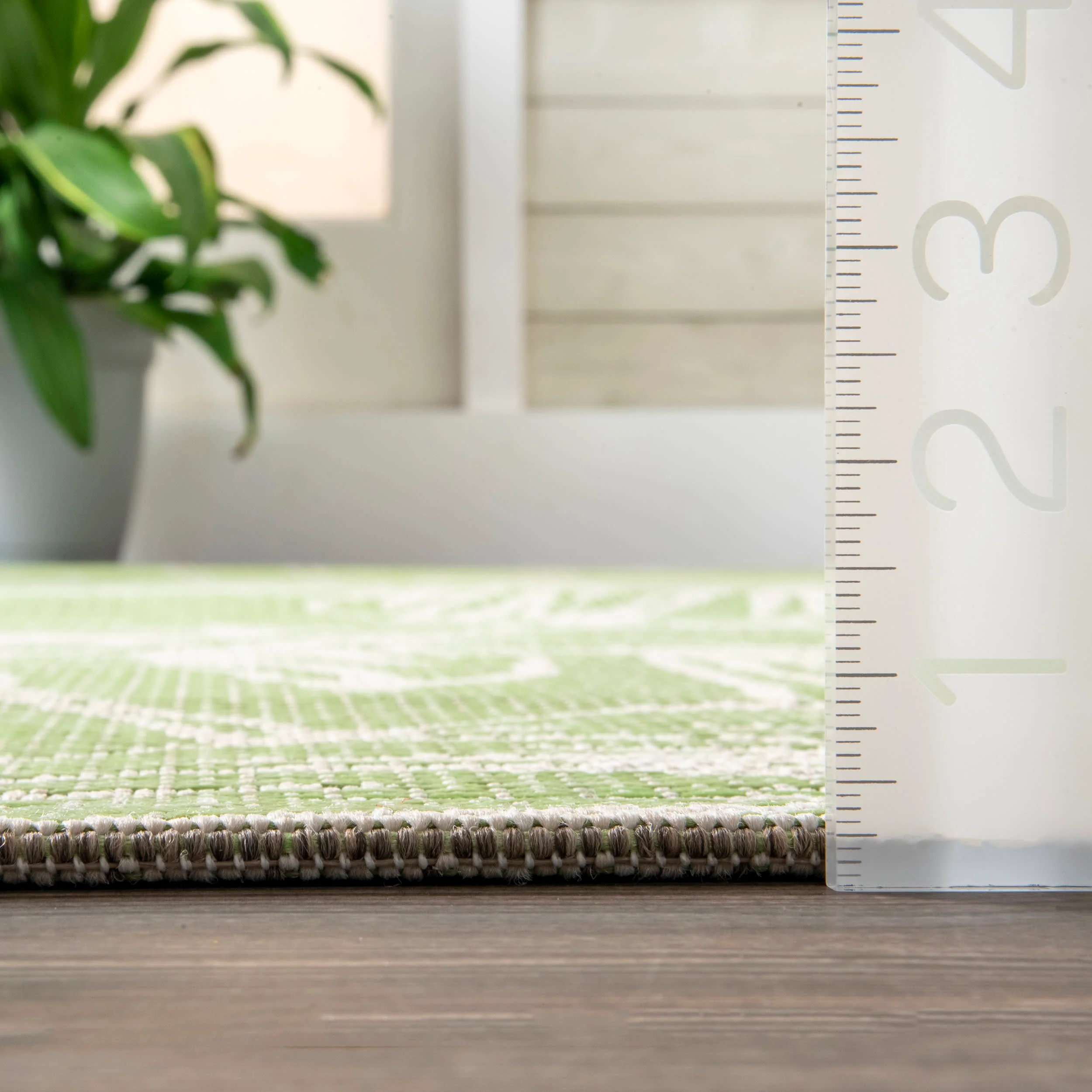 Palm Leaves Indoor/Outdoor Rug | Sage - Image 5