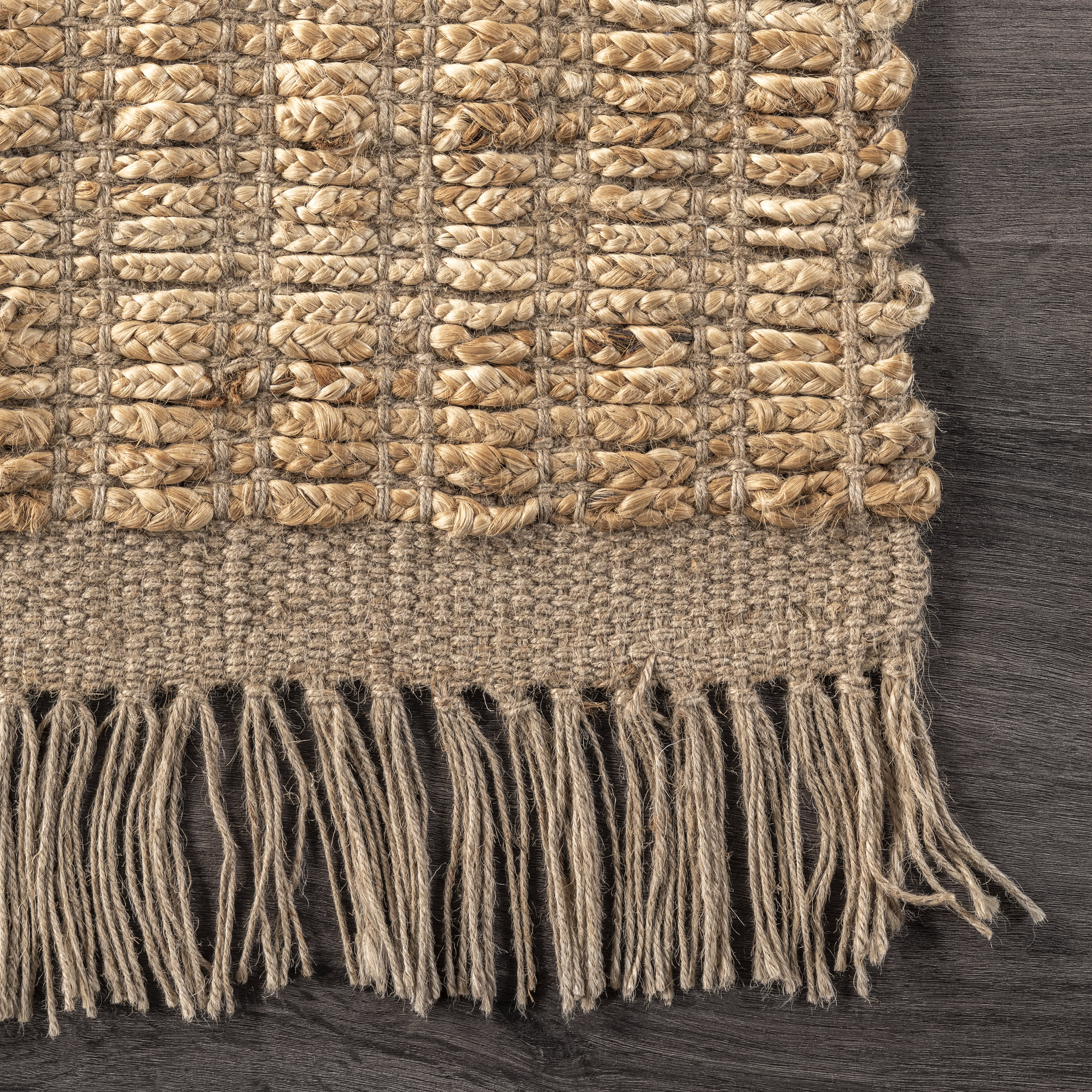 Pampas Jute Tasseled Rug | Natural - Image 3