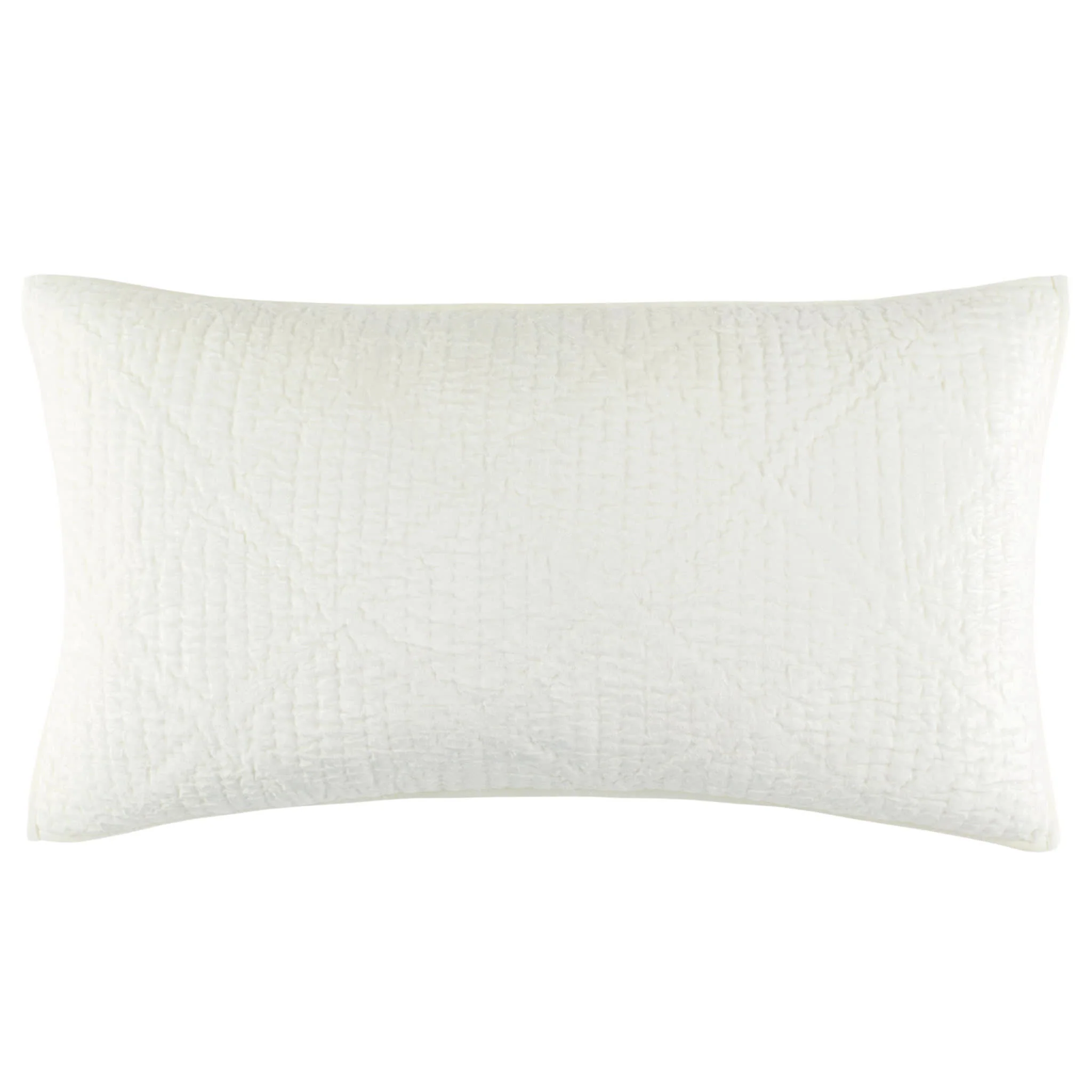 Parisienne Velvet Quilted Sham | Dove White - Image 2
