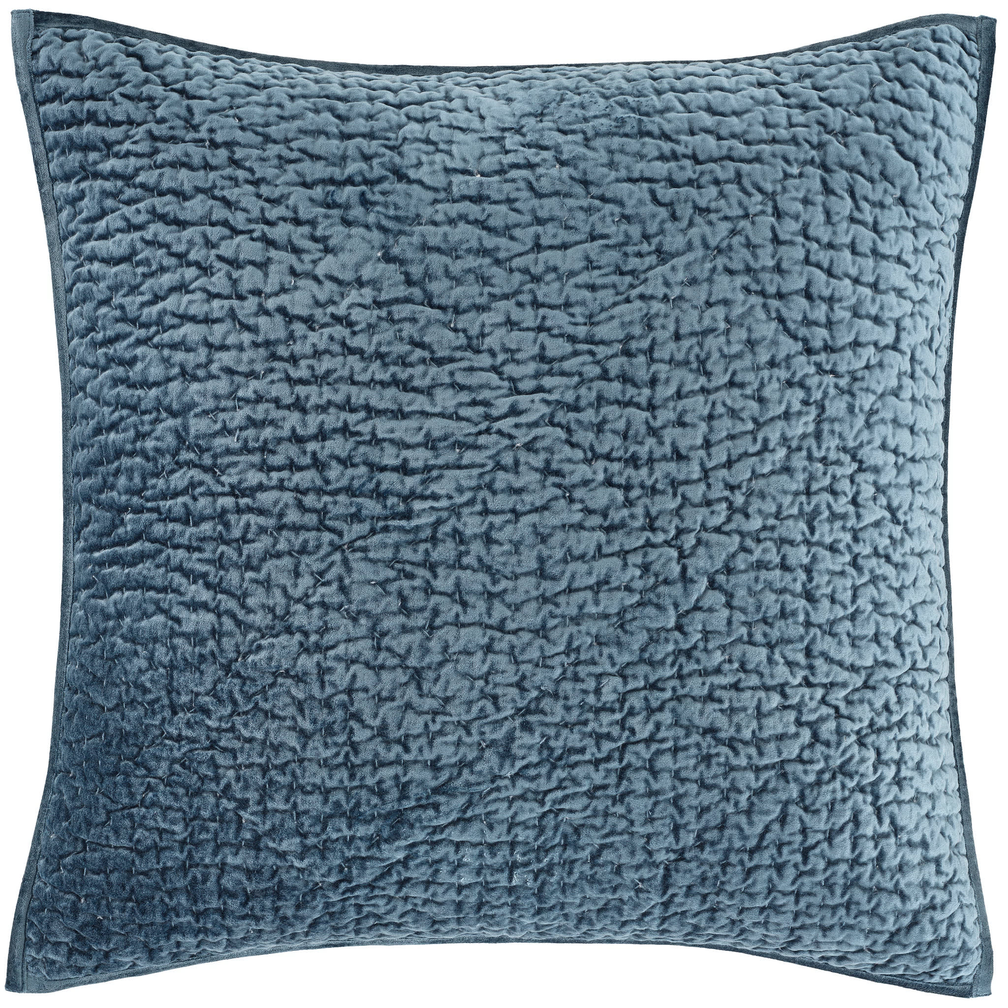 Parisienne Velvet Quilted Sham | Slate - Image 3