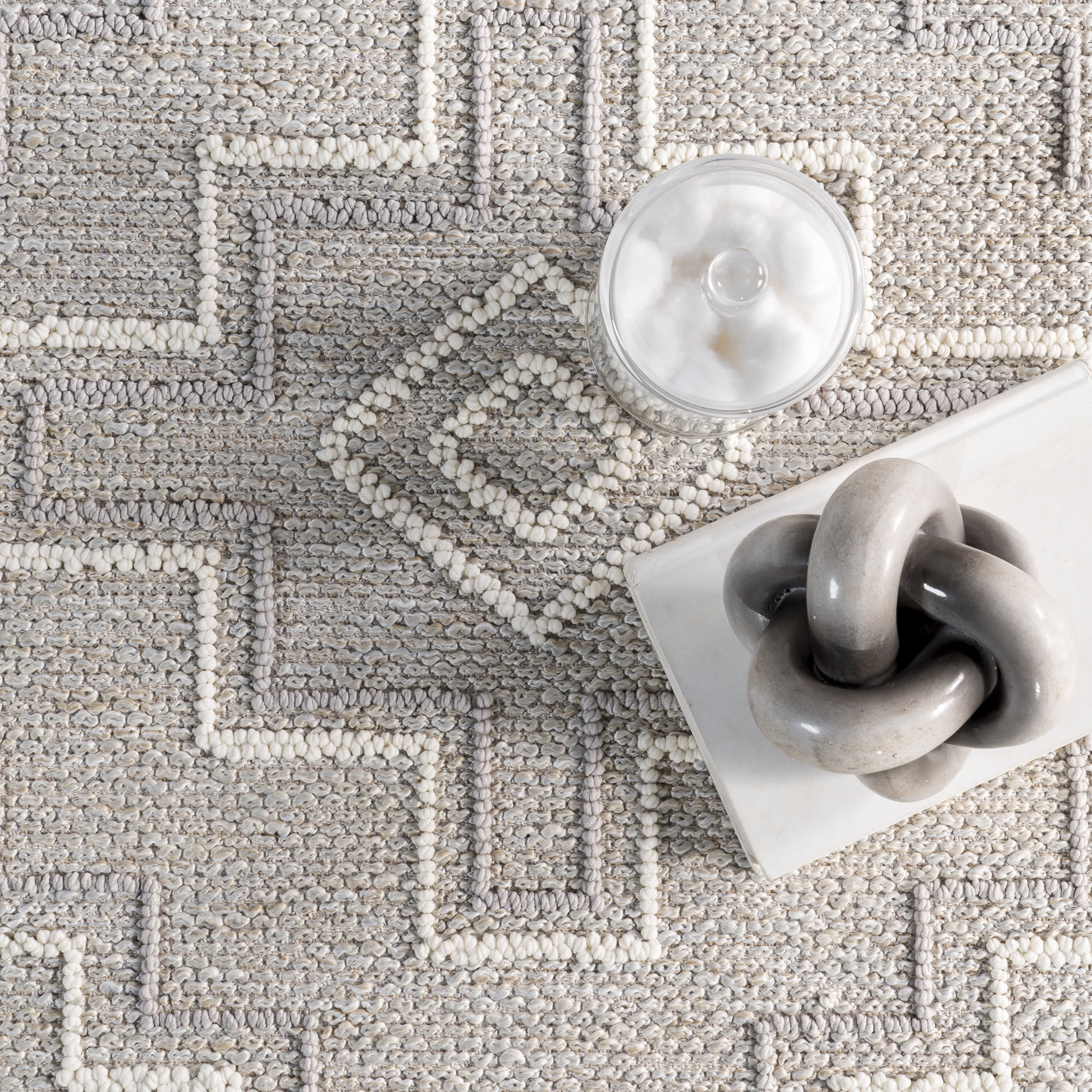 Parissa Lightweight Geometric Rug | Beige - Image 7