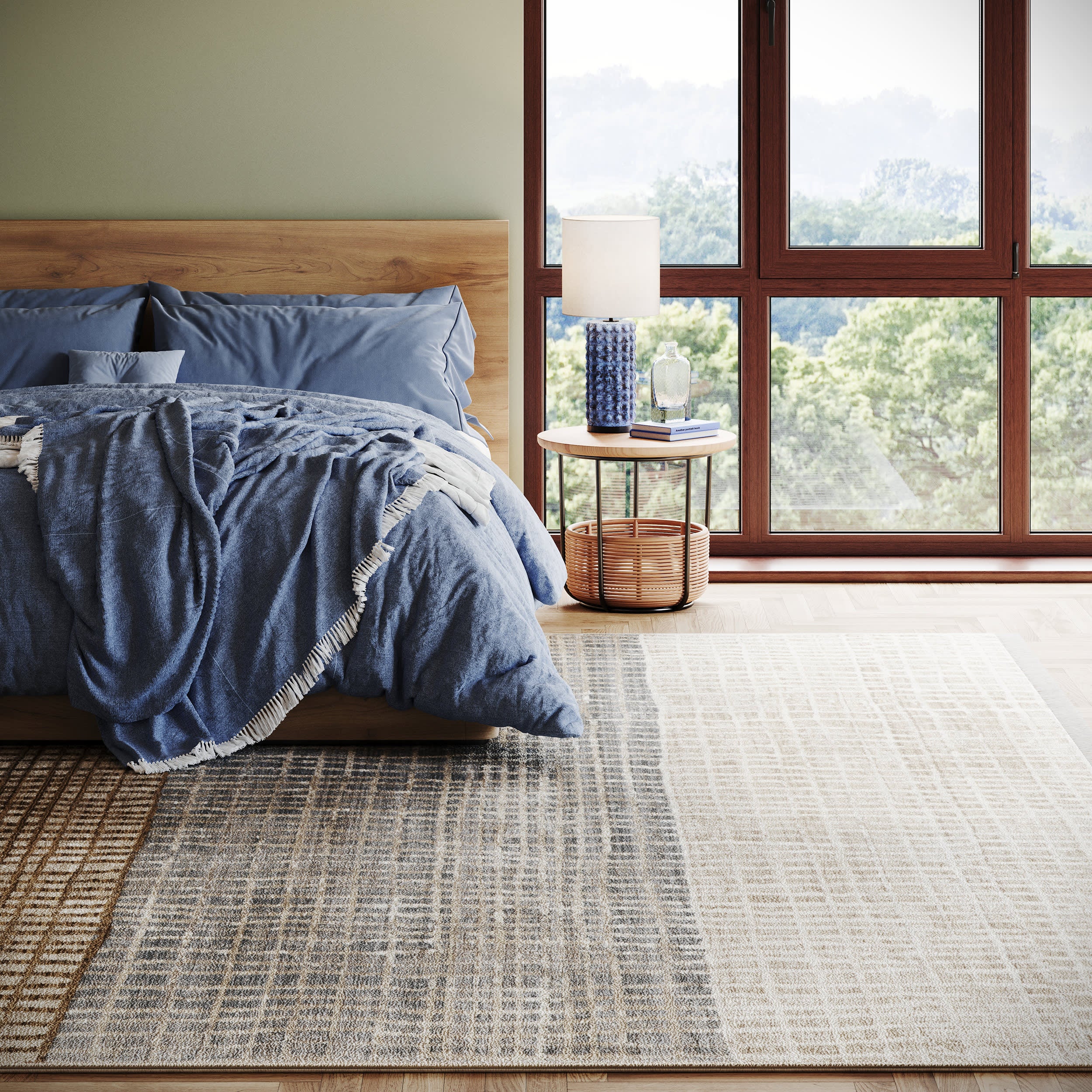 Park Abstract Checked Rug | Multicolor - Image 5